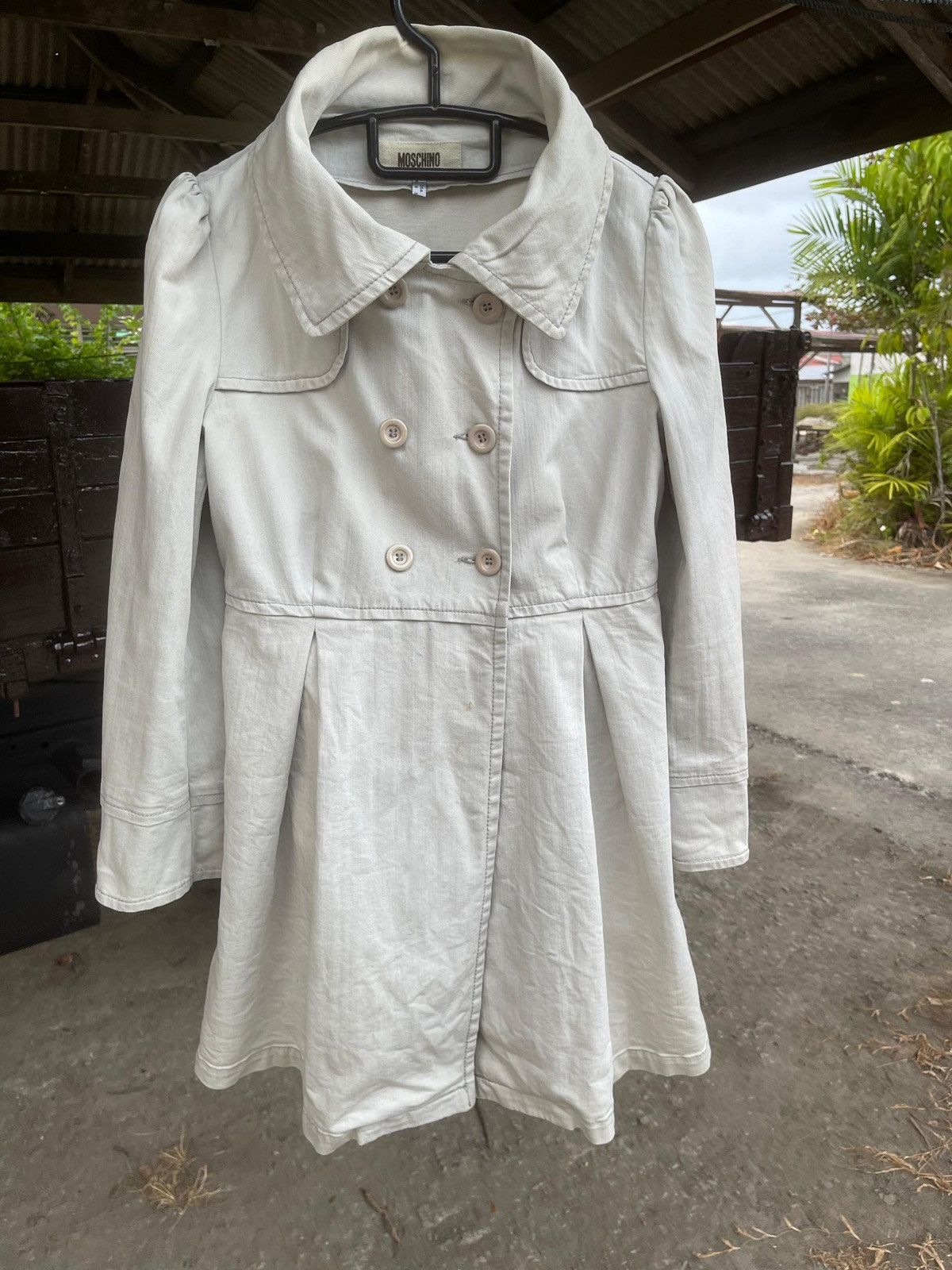 Moschino Vintage Moschino Jeans Donna Cotton Double Breasted Coat Size S / US 4 / IT 40 - 2 Thumbnail