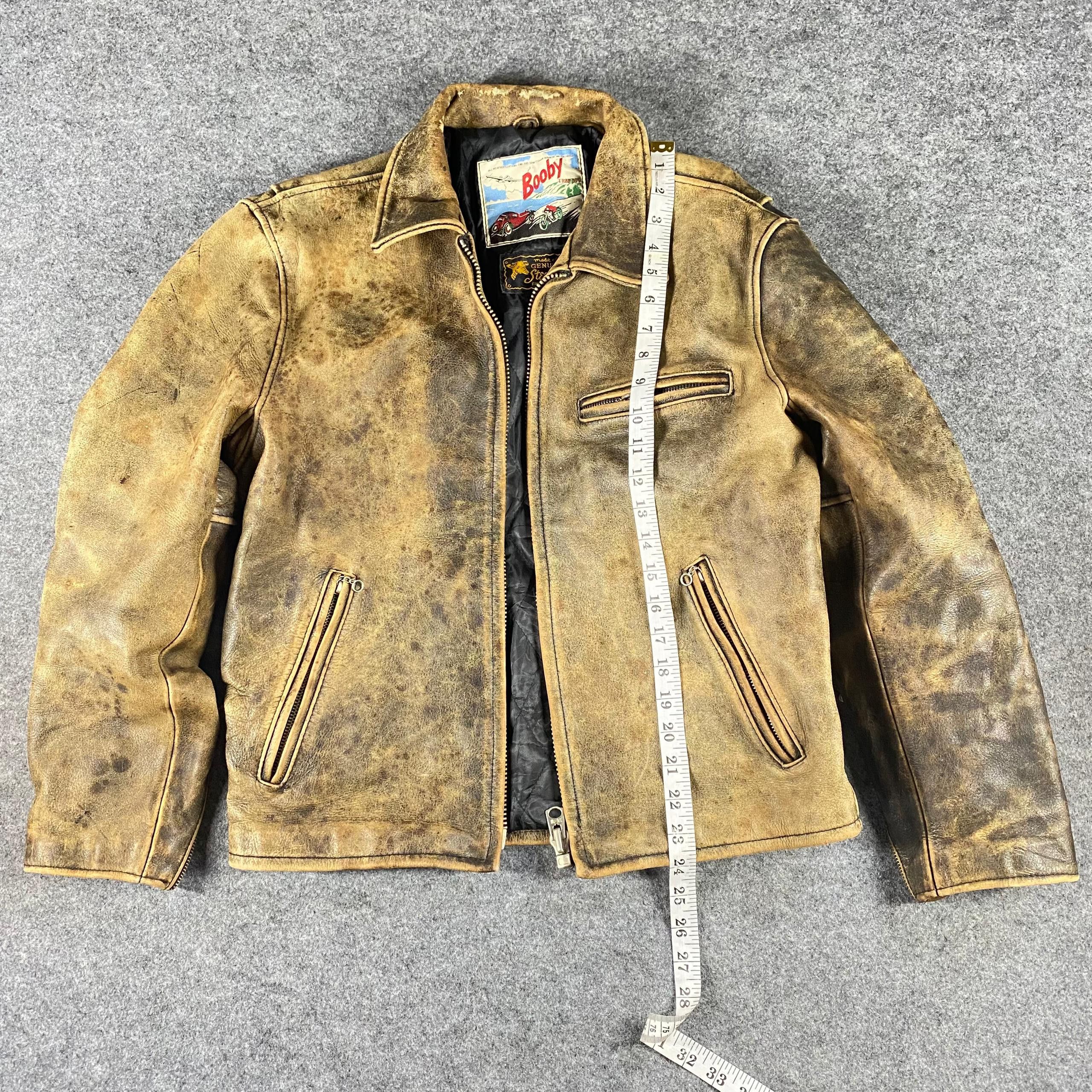 Japanese Brand Vintage 90s Booby Motorcycles Racing Leather Jacket Size US M / EU 48-50 / 2 - 5 Thumbnail
