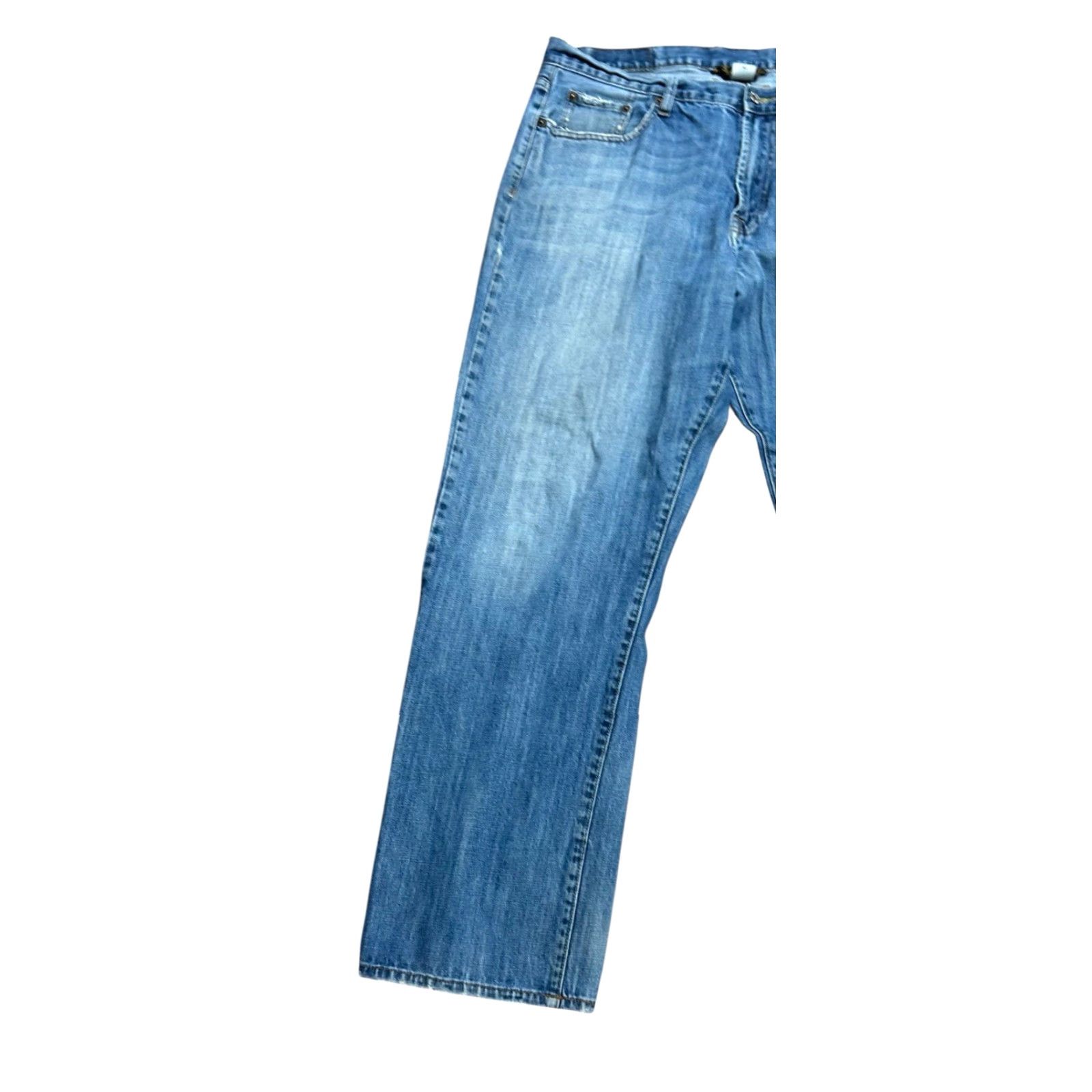 Lucky Brand Lucky Brand Jeans Mens 38x31 Bootcut Denim Zip Fly 5-Pocket Regular Inseam 31 in Blue USA Logo Size US 38 / EU 54 - 2 Thumbnail