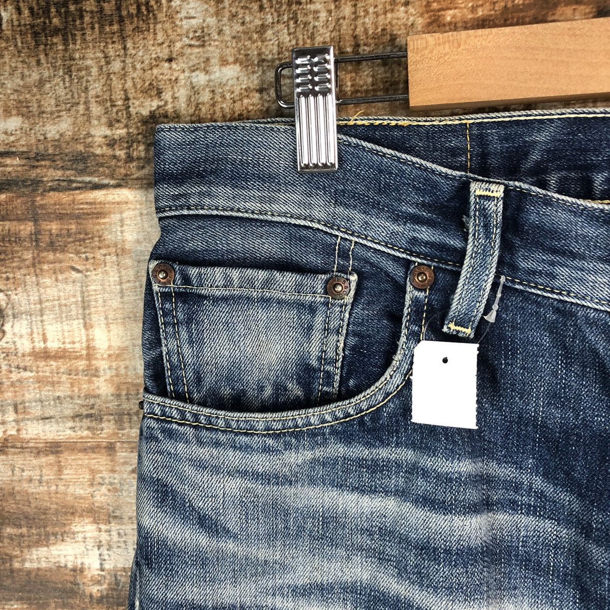 Levi's DL Levis 502 selvedge Blue Denim Pants #C128 Size US 34 / EU 50 - 7 Thumbnail