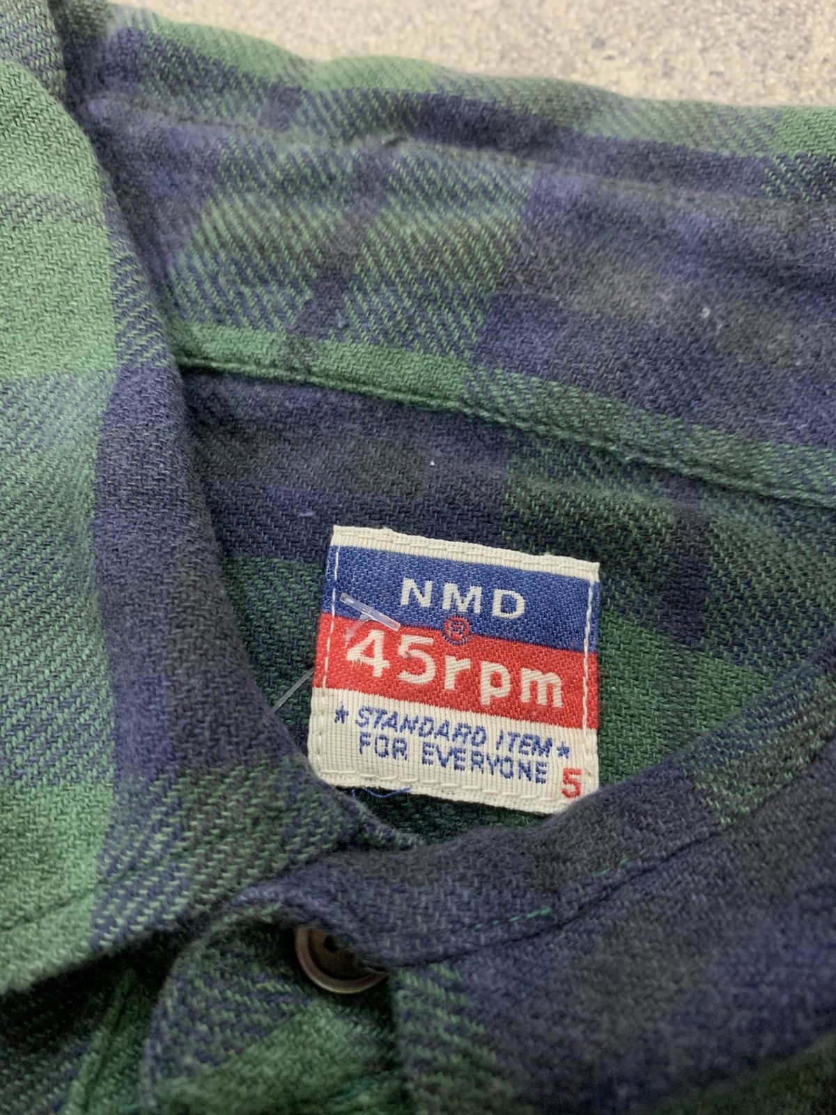 45rpm 🐍 45Rpm Half Button Flannel Shirt Size US L / EU 52-54 / 3 - 3 Thumbnail