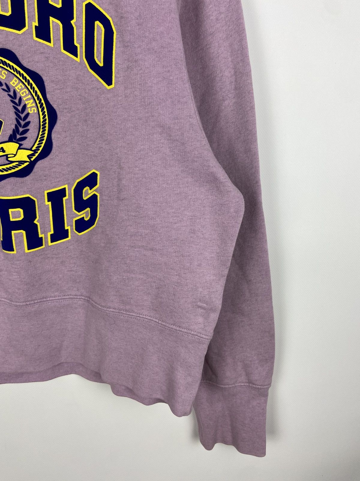 Designer × Sandro SANDRO Printed And Flocked College Sweatshirt Womens Purple Size XS / US 0-2 / IT 36-38 - 7 Thumbnail