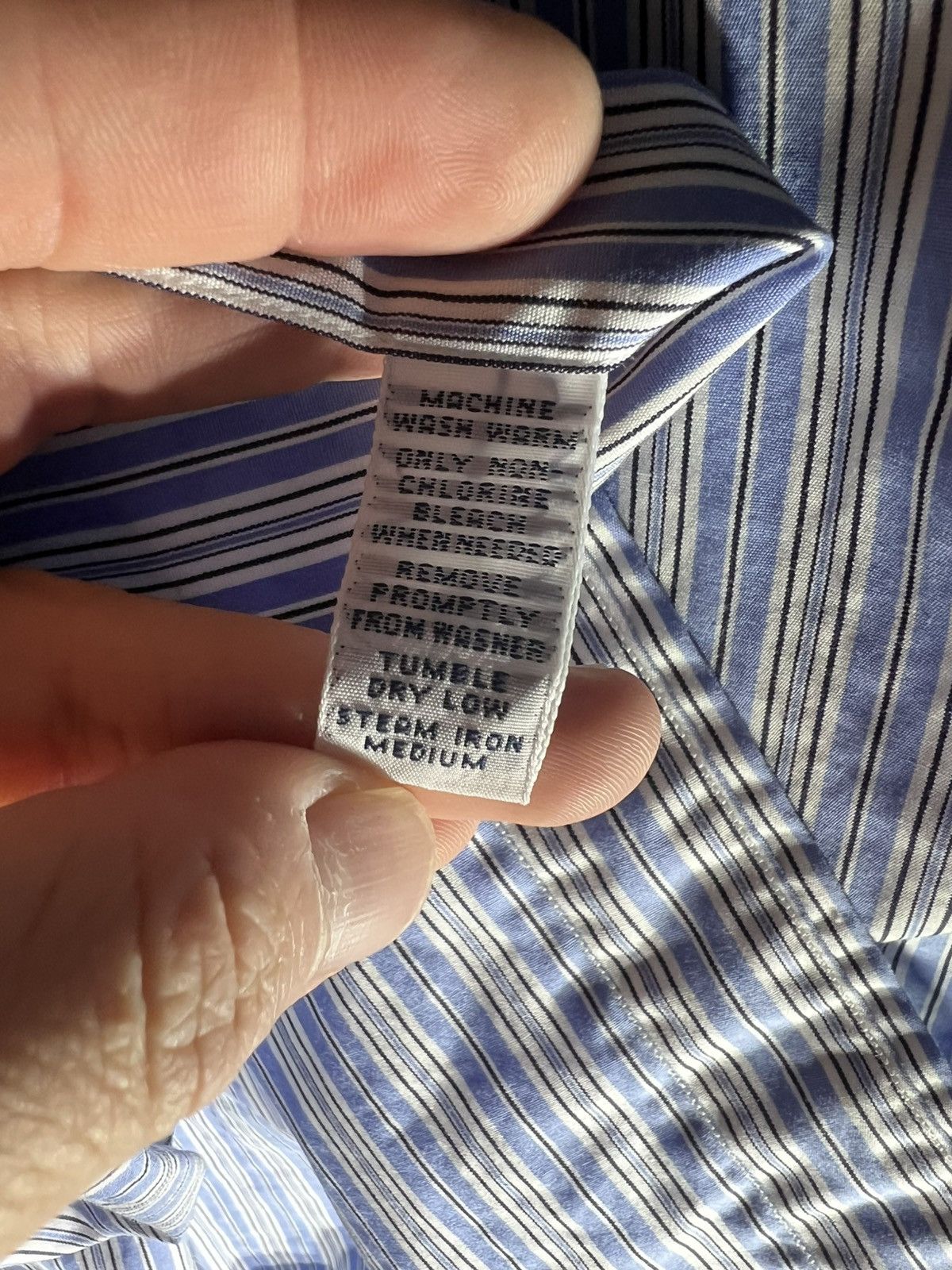 Polo Ralph Lauren Polo Ralph Lauren Button Down 16.5-32/33 Striped Blue Custom Size US L / EU 52-54 / 3 - 7 Thumbnail
