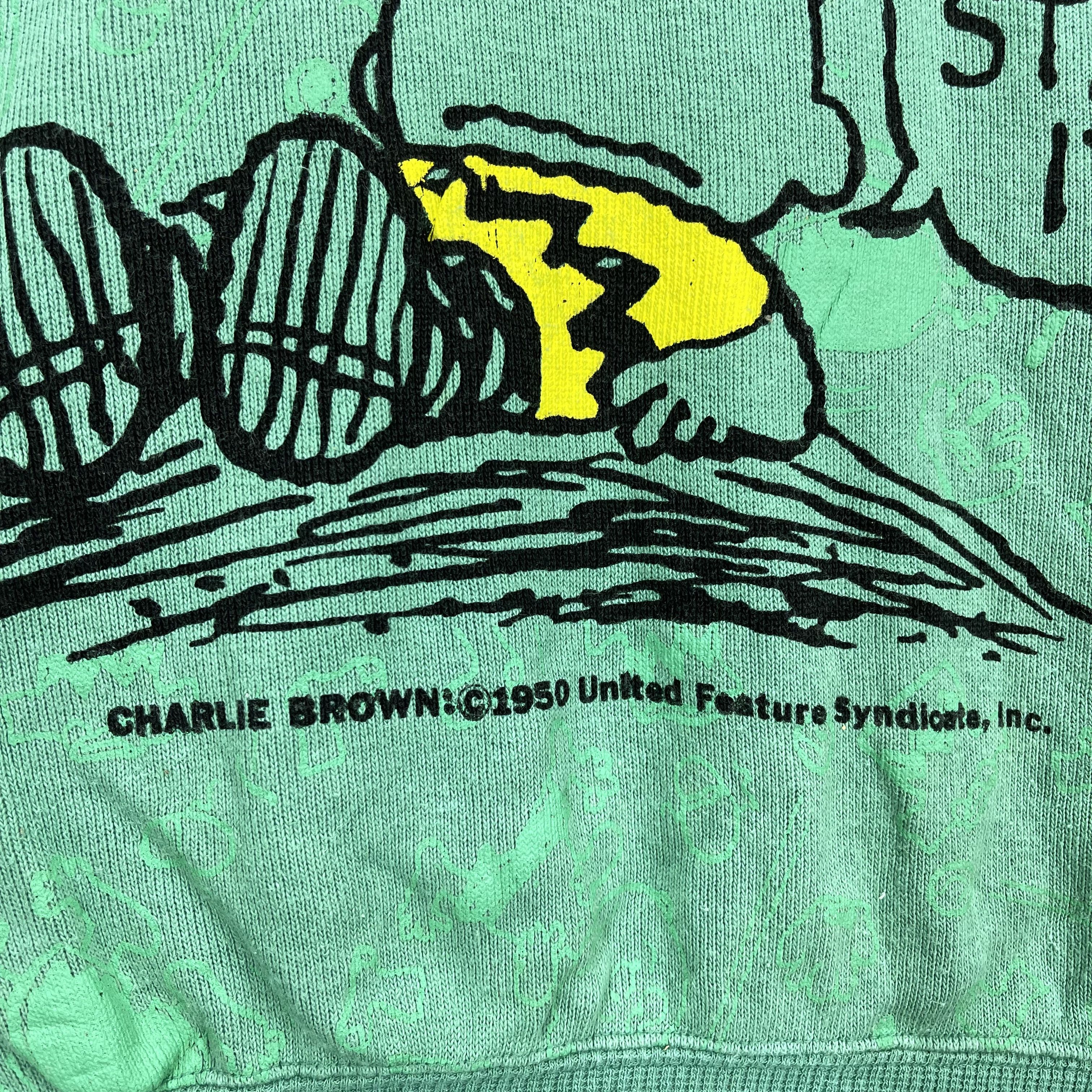 Peanuts Vintage CHARLIE BROWN Crew Neck Sweatshirt #1422/AX Size US M / EU 48-50 / 2 - 4 Thumbnail