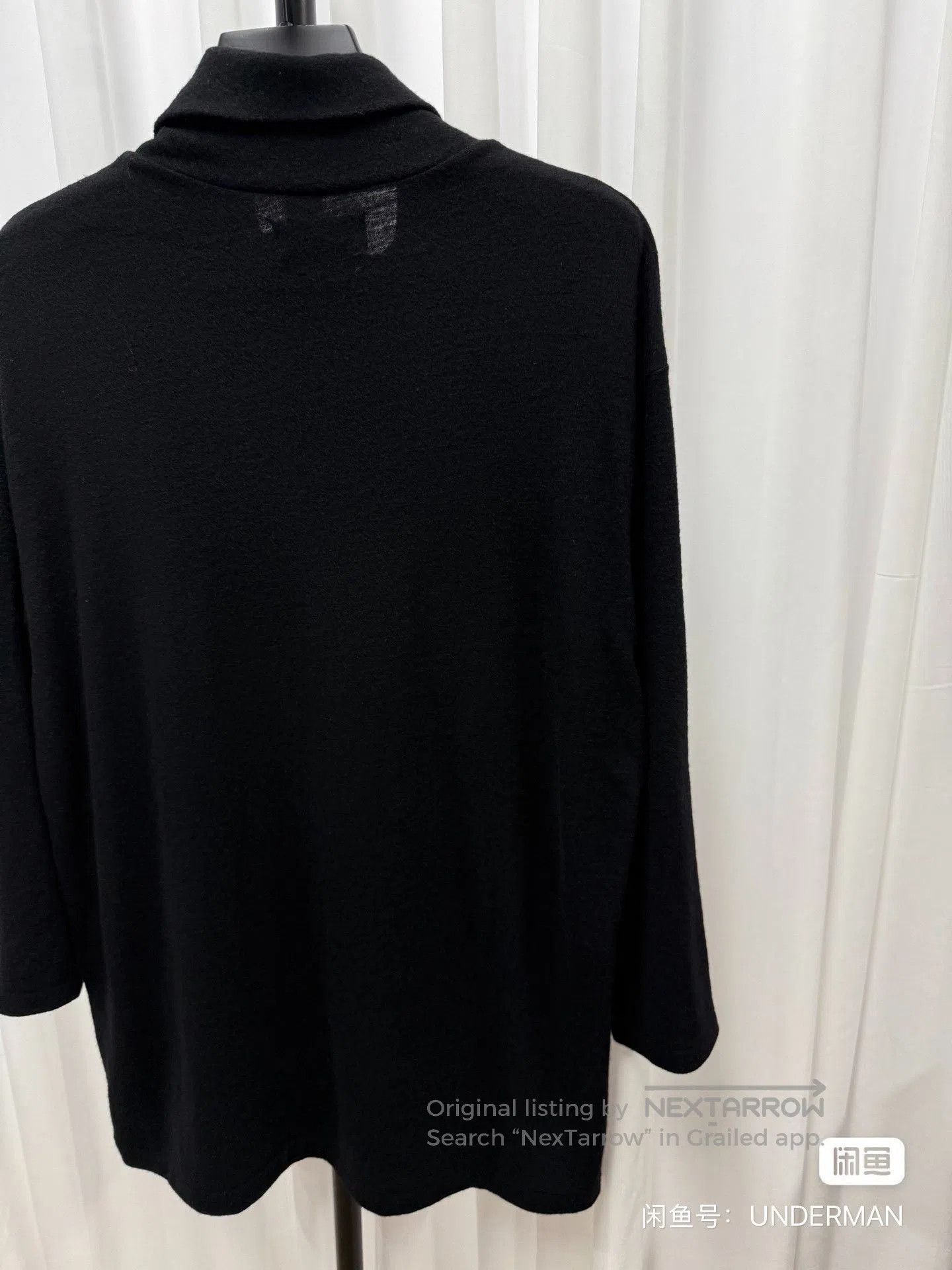 Yohji Yamamoto Yohji Yamamoto Black Wool Turtleneck. Size US L / EU 52-54 / 3 - 7 Thumbnail