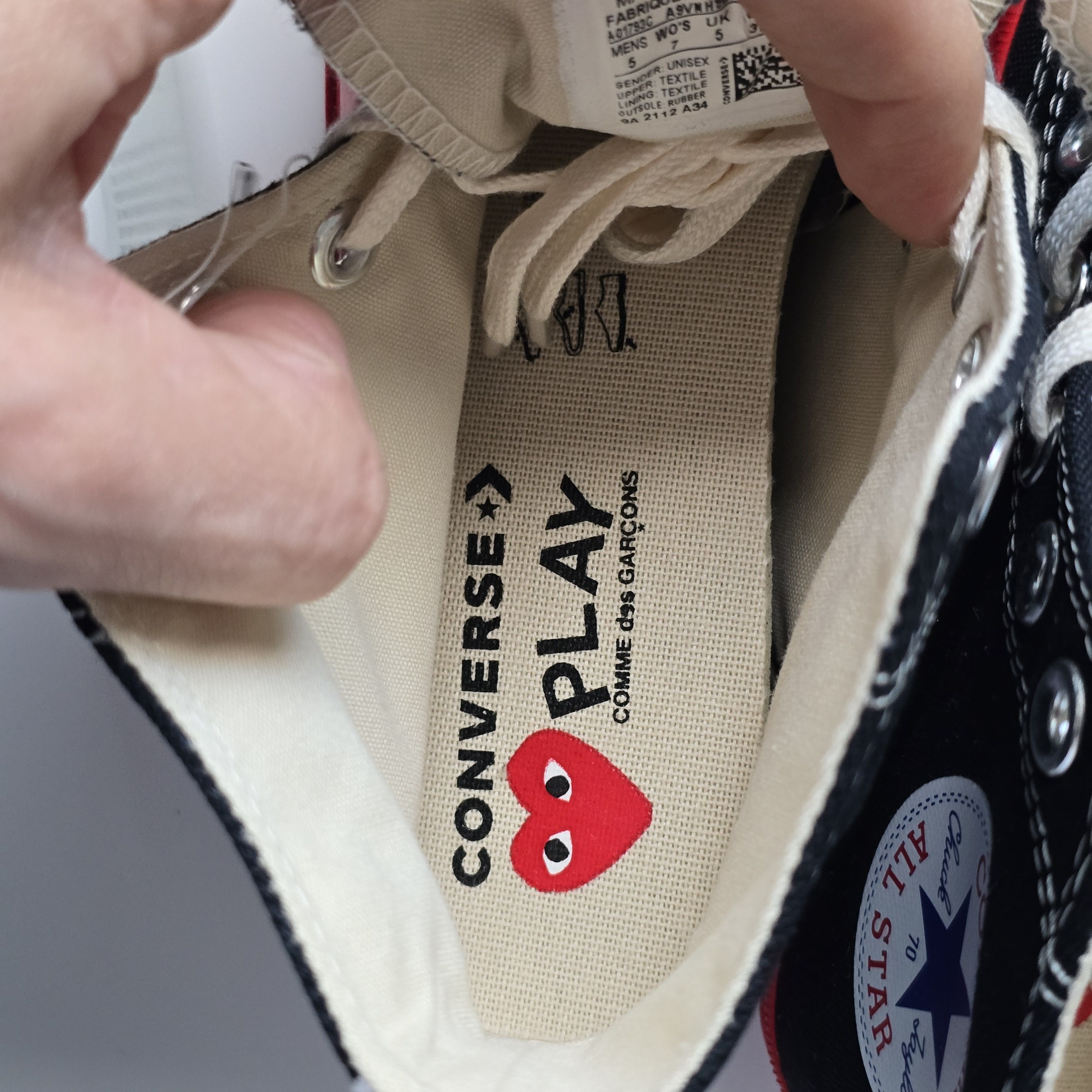 Comme des Garcons PLAY × Converse Converse Chuck 70 x Comme des Garçons PLAY Size US 7.5 / IT 37.5 - 12 Thumbnail