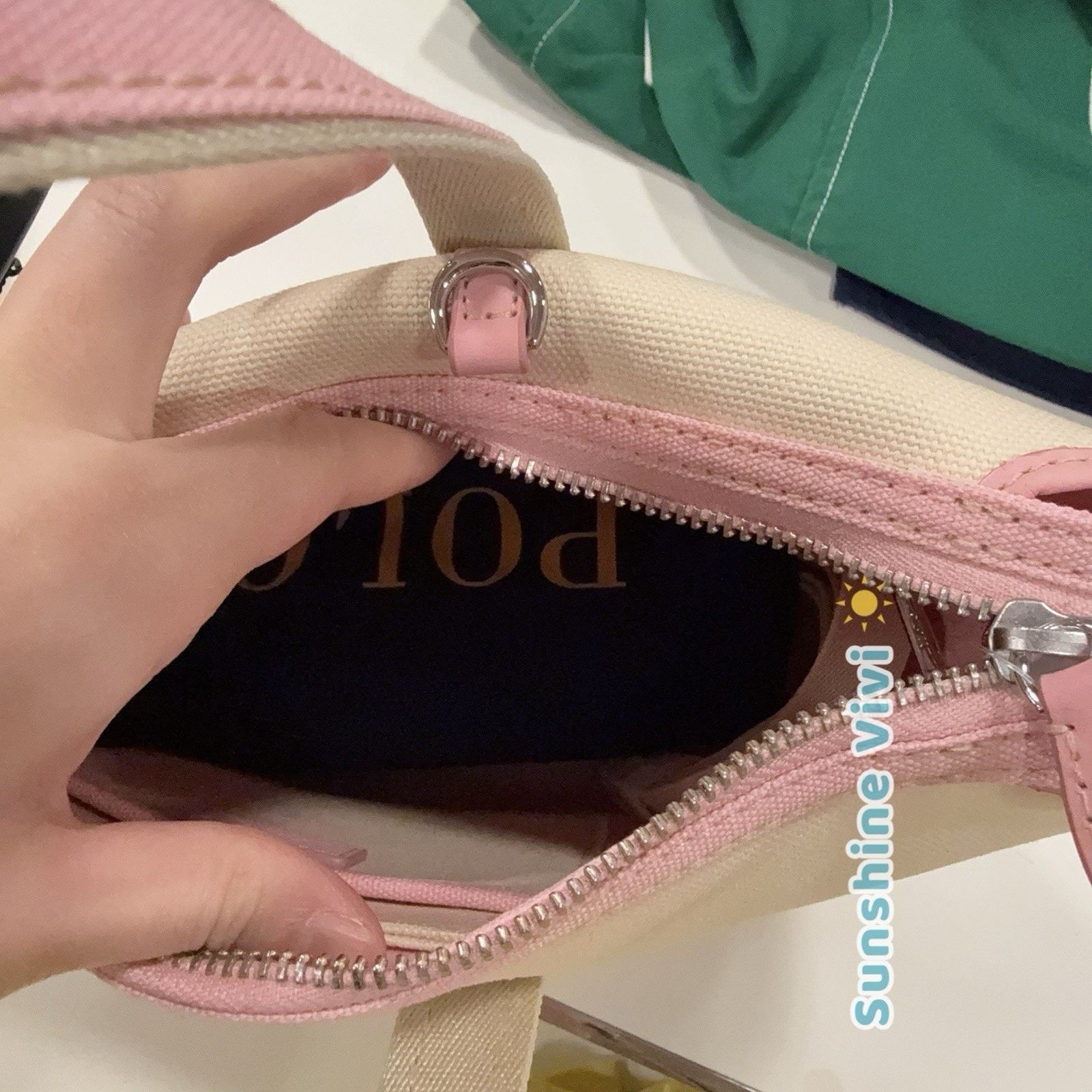 Polo Ralph Lauren NWT Polo Ralph Lauren Canvas Zip Travel Tote Bag Crossbody Size ONE SIZE - 6 Thumbnail