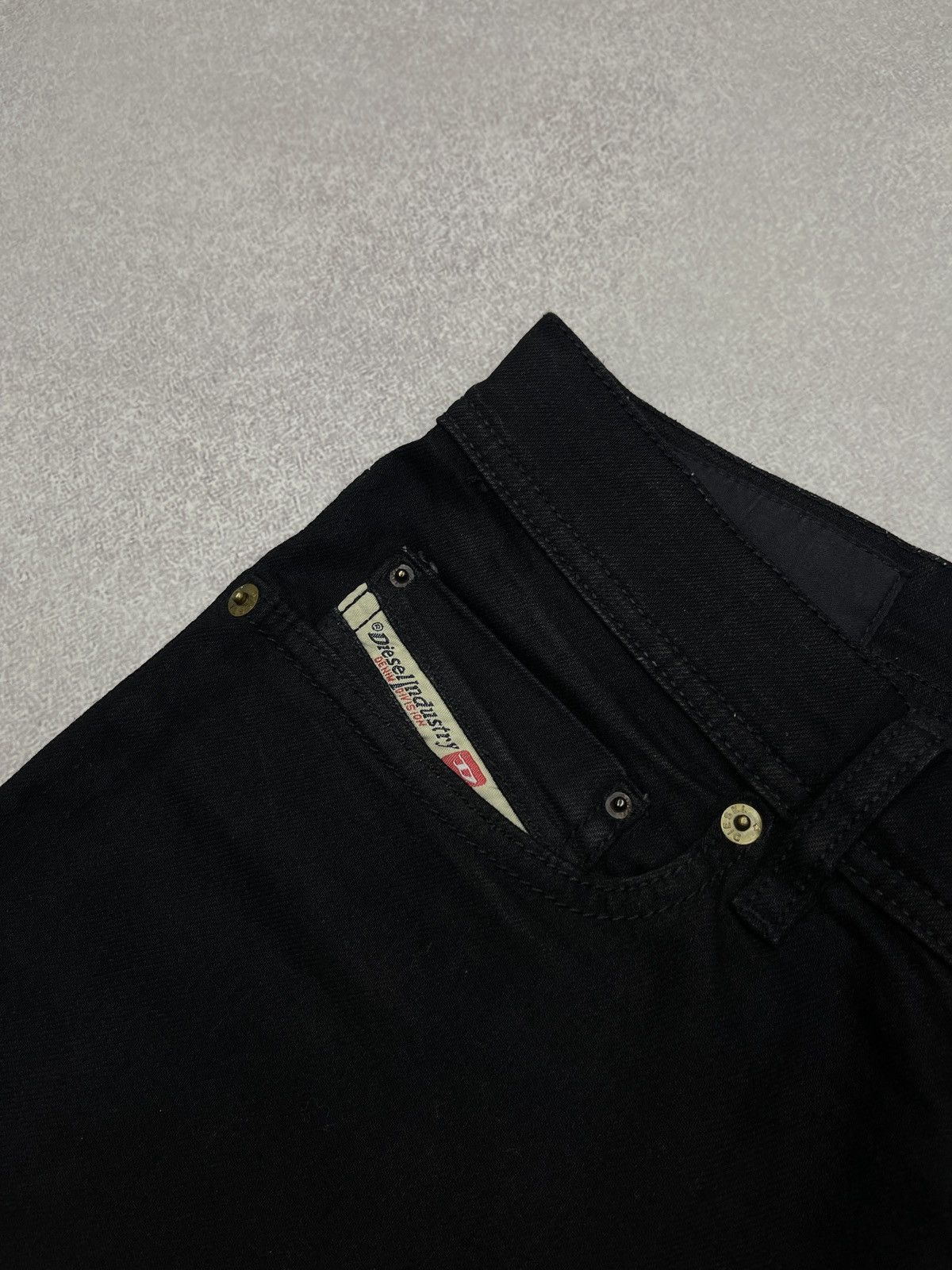 Diesel Mens Diesel Tepphar Denim Jeans Black Made in Italy Y2K Size US 32 / EU 48 - 8 Thumbnail