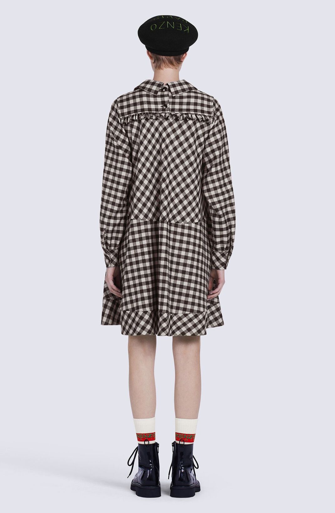 Kenzo o1y1025 Mini Dress in Gray/Black Size XS / US 0-2 / IT 36-38 - 5 Thumbnail