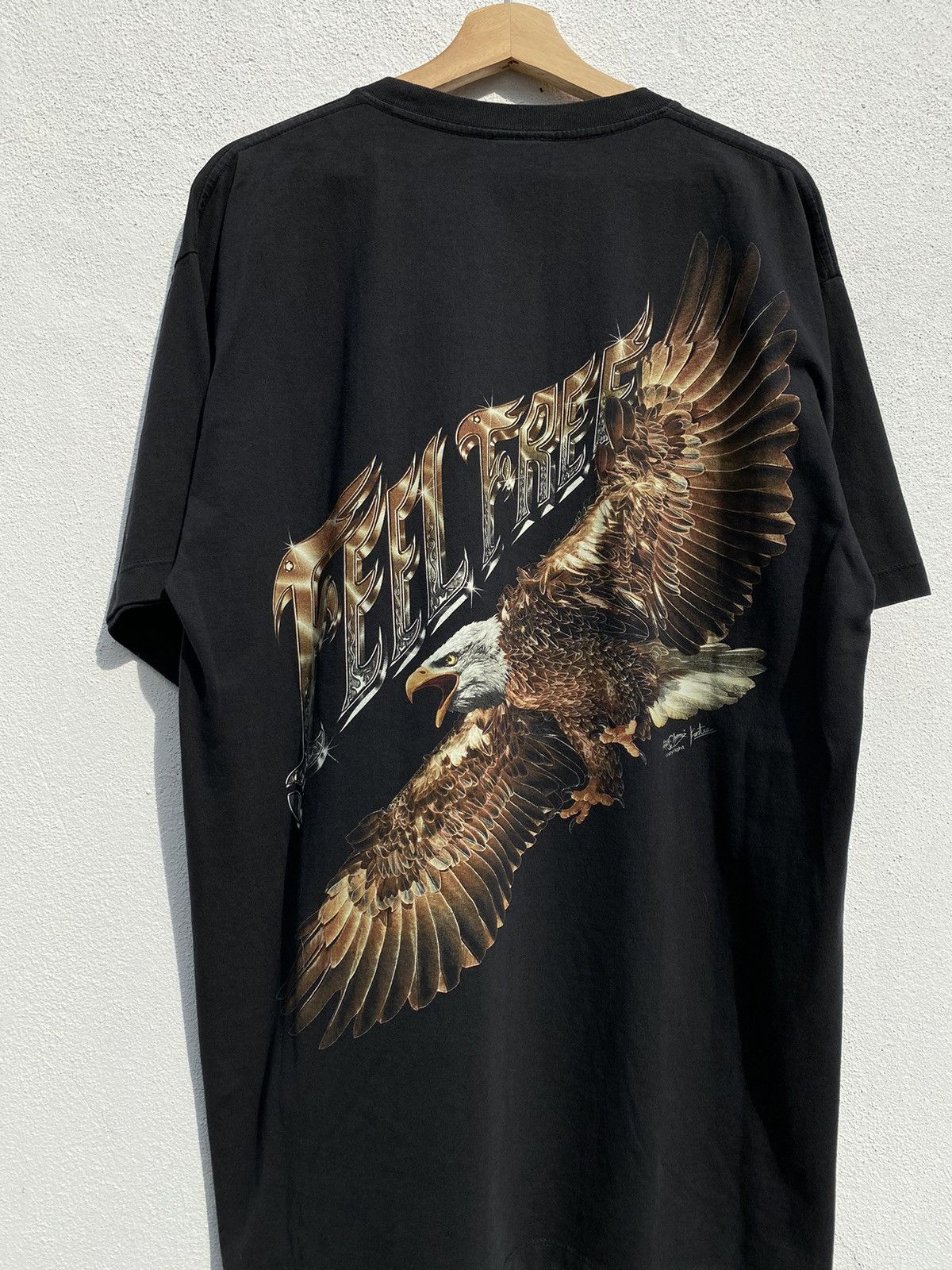 Vintage Big Print Double Sided Eagle Harley Size US XL / EU 56 / 4 - 3 Thumbnail
