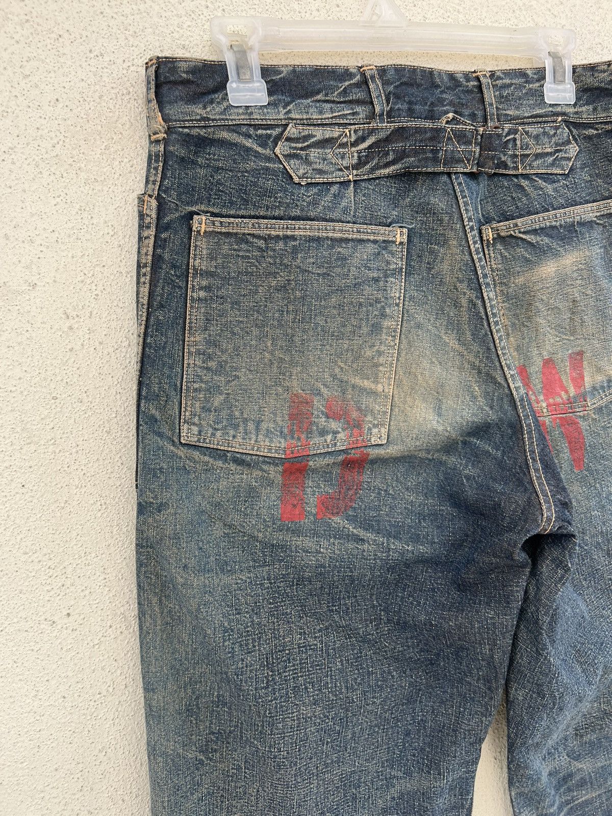 Warehouse Warehouse DW WWII US Military Style Buckle Back Denim Pant Size US 32 / EU 48 - 15 Thumbnail