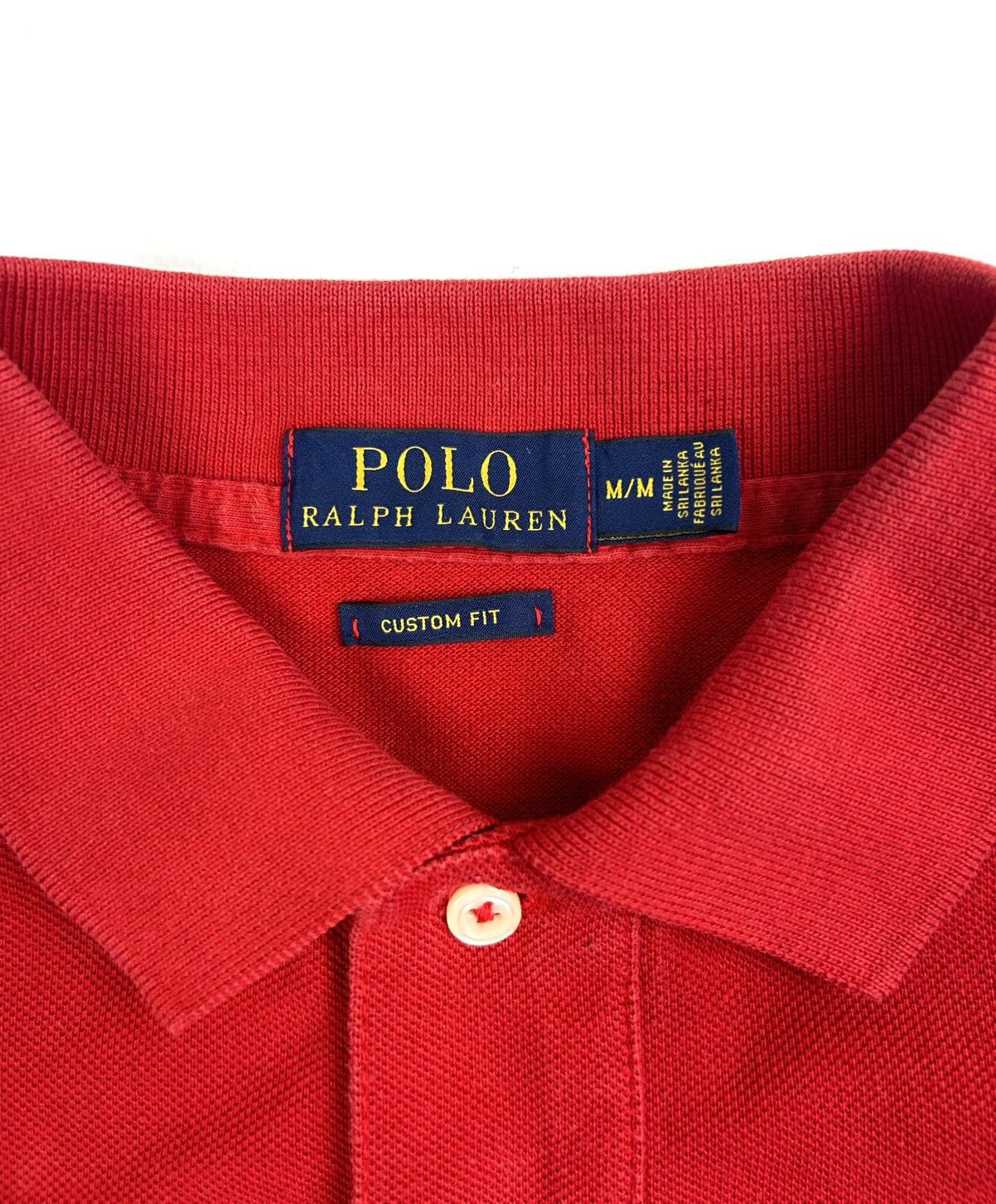Polo Ralph Lauren × Vintage Vintage Polo Ralph Lauren Big Rider Red Rugby T-shirt y2k Size US M / EU 48-50 / 2 - 6 Thumbnail