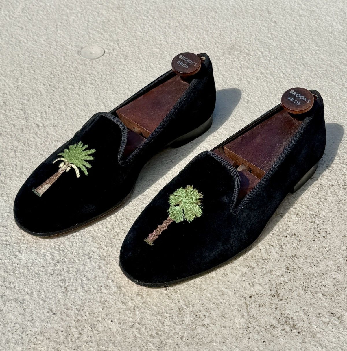 Stubbs & Wootton Stubbs & Wootton Formal Palm Beach Emblem Slip Ons Size US 8 / EU 41 - 8 Thumbnail