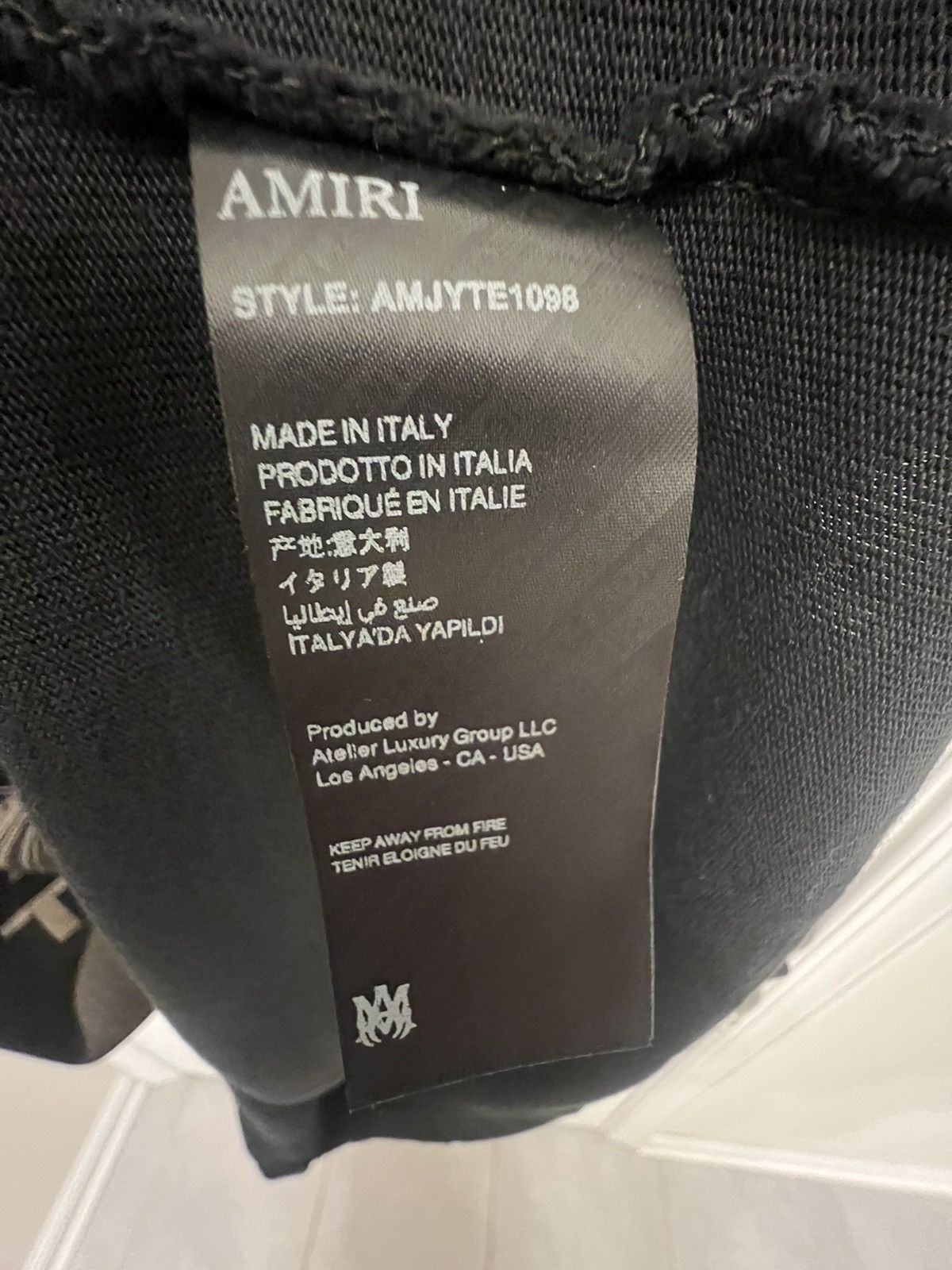 Amiri Washed Black Amiri Theatre T Shirt Size US XXL / EU 58 / 5 - 2 Thumbnail