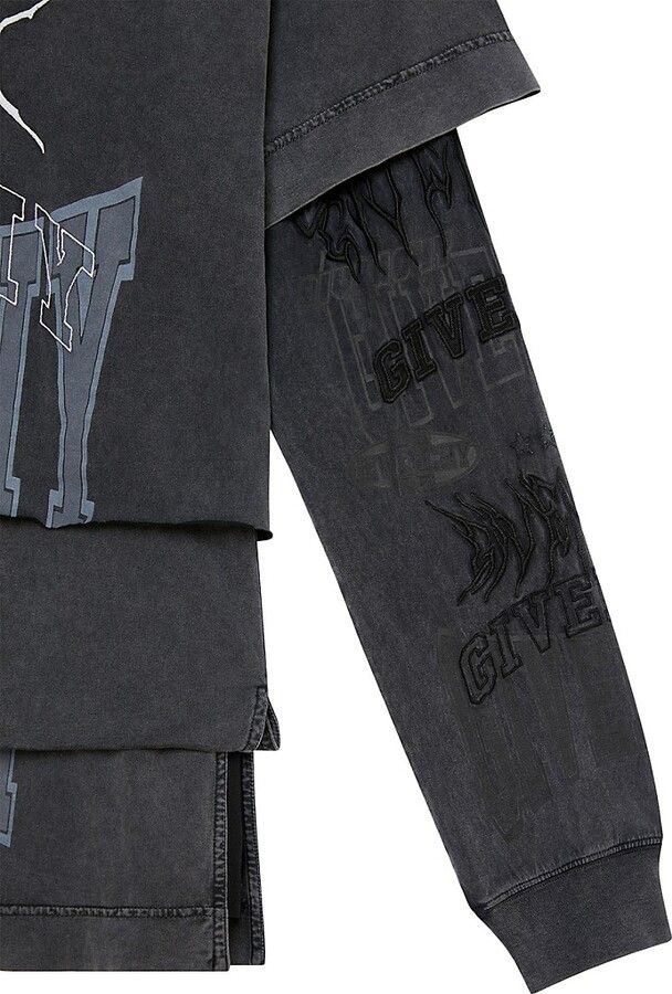 Givenchy o1mle0125 All-in-One T-Shirt Balaclava in Grey Size US M / EU 48-50 / 2 - 3 Thumbnail