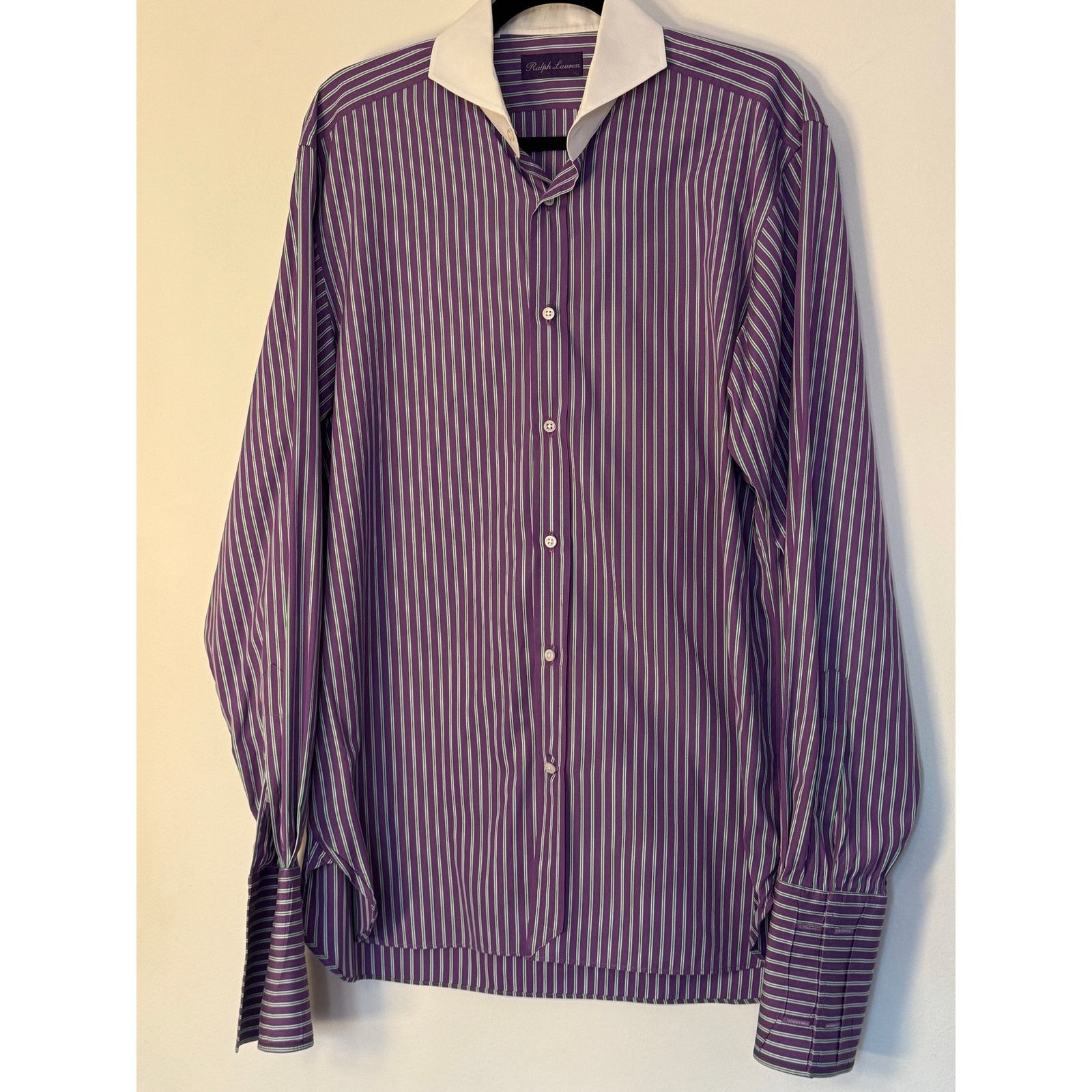 Ralph Lauren Purple Label Ralph Lauren Purple Label Men's Dress Shirt Size US L / EU 52-54 / 3 - 1 Thumbnail
