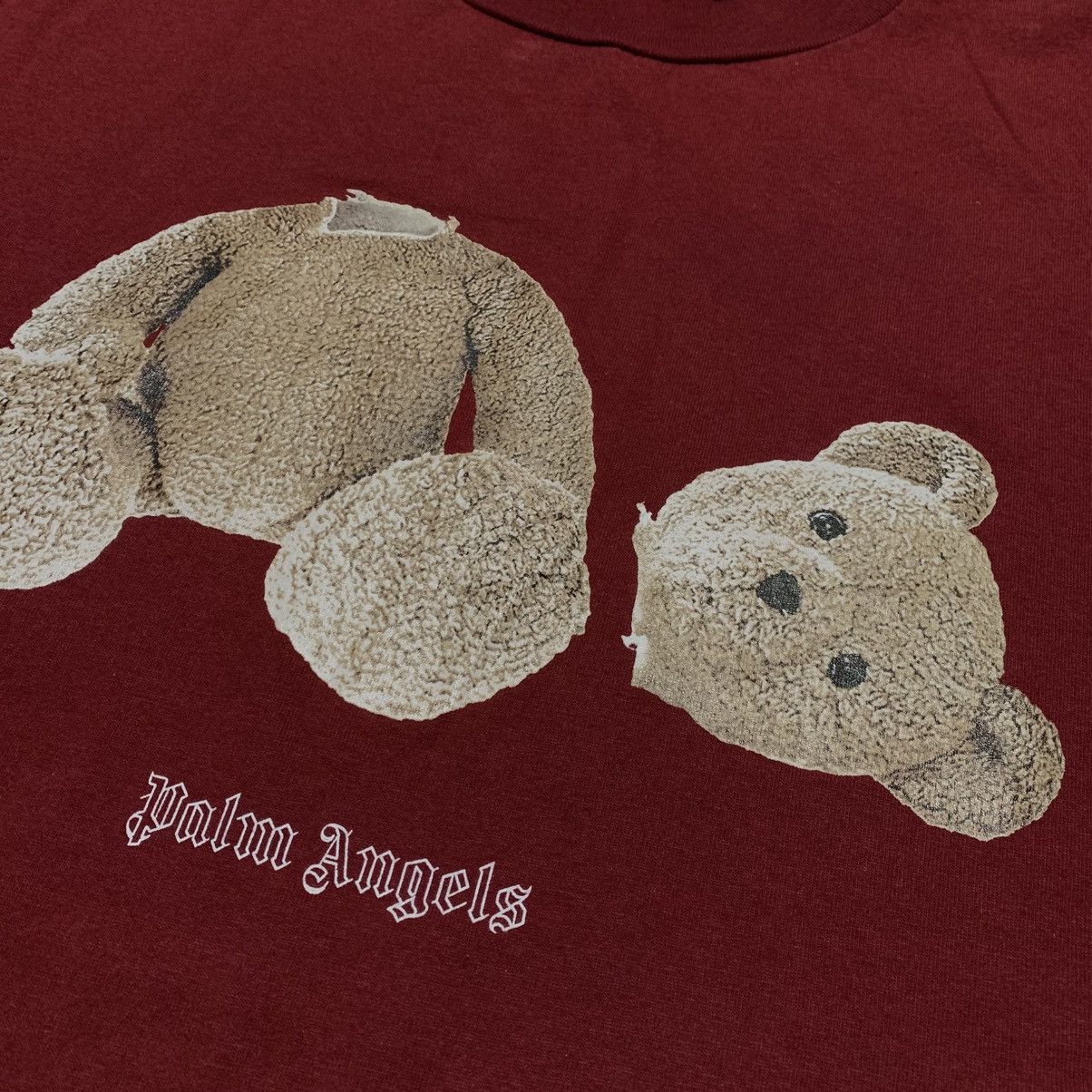 Palm Angels Palm Angels Medium Tee END Bear Rose Burgundy Red T-Shirt Size US M / EU 48-50 / 2 - 4 Thumbnail