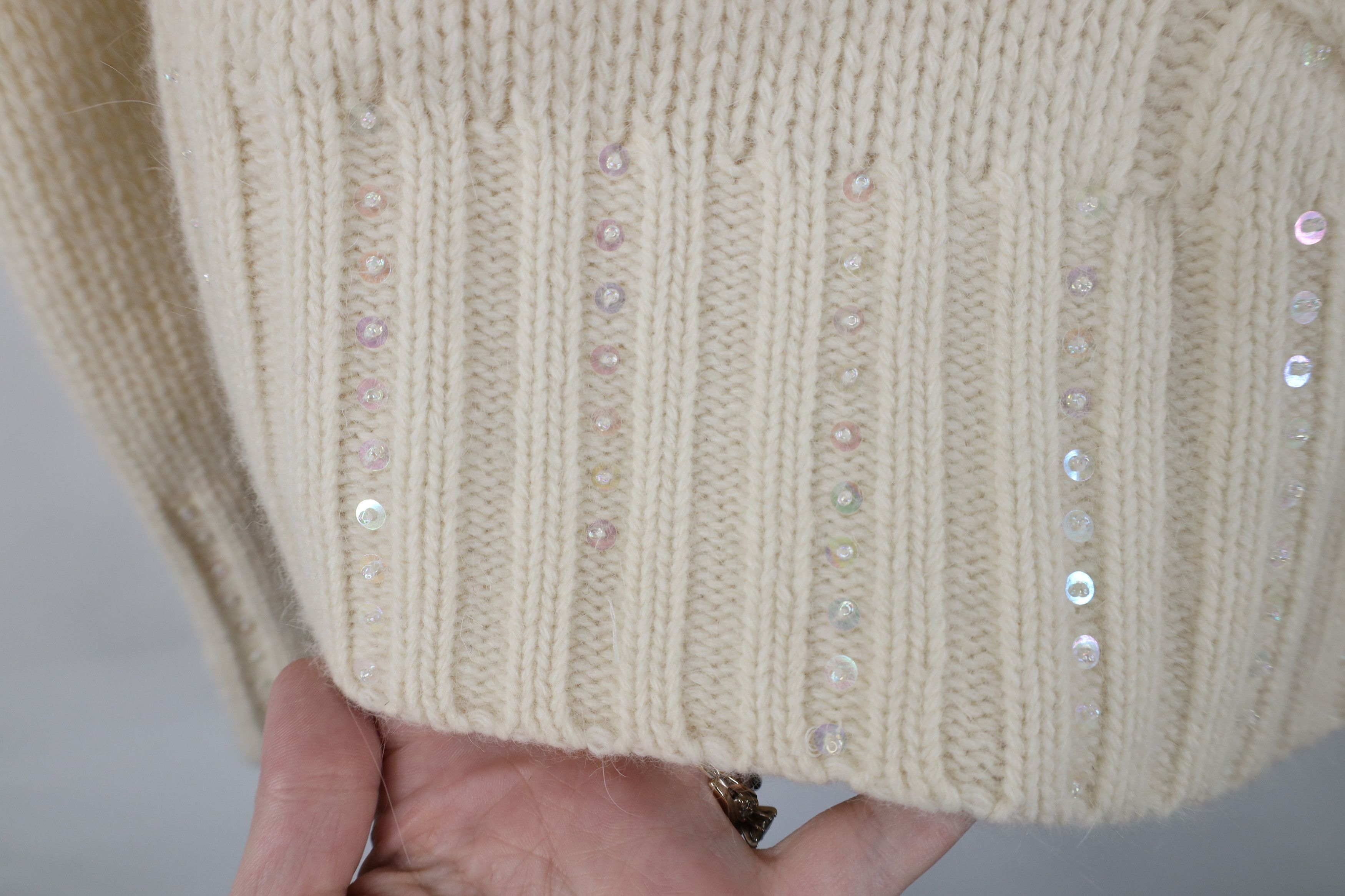 Vintage Vintage 90s Streetwear Rabbit Hair Knit Turtleneck Sweater Size M / US 6-8 / IT 42-44 - 4 Thumbnail
