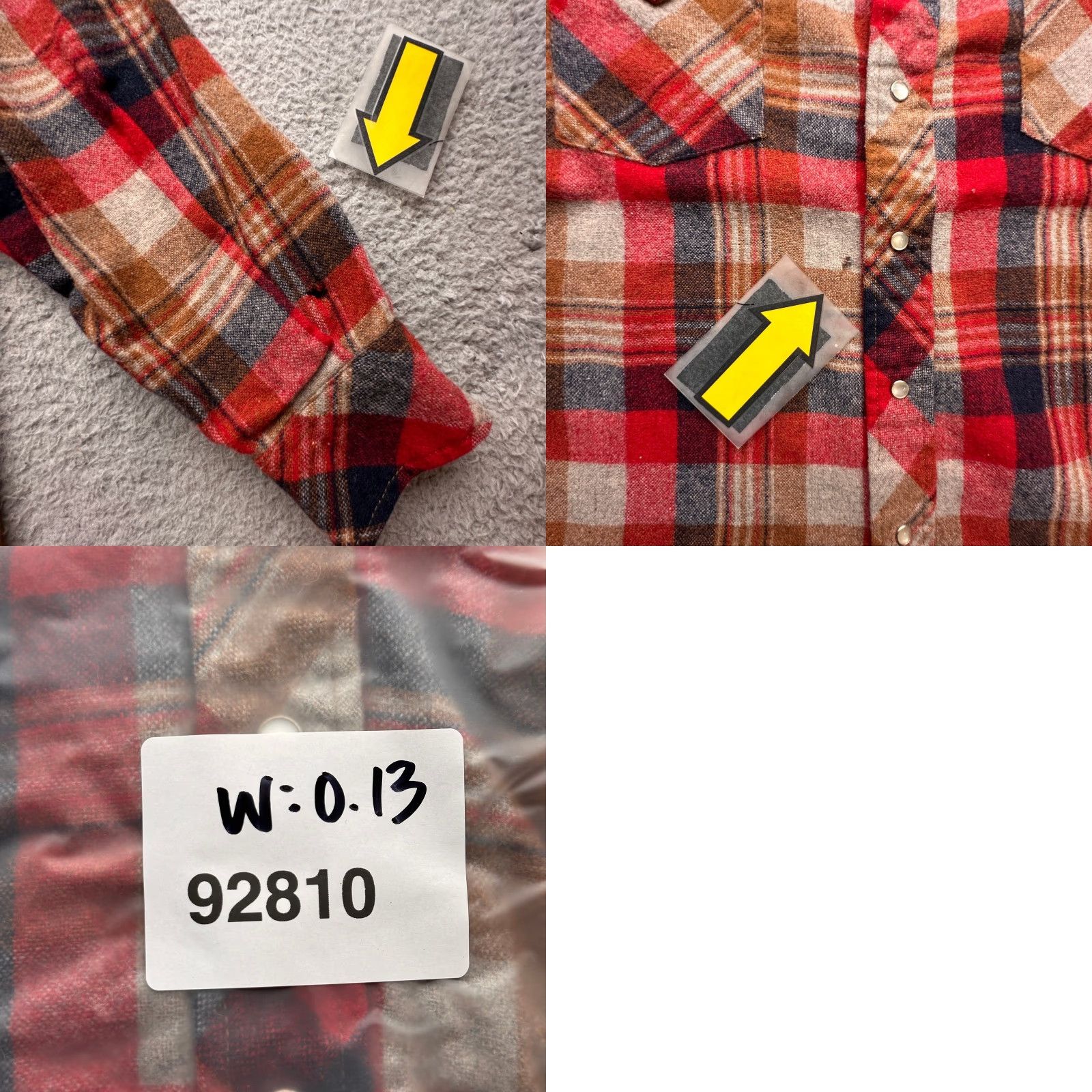 Vintage VINTAGE K-Mart Wool Blend Plaid Flannel Pearl Snap Shirt Medium Long Sleeve Red Mens Size US M / EU 48-50 / 2 - 8 Thumbnail