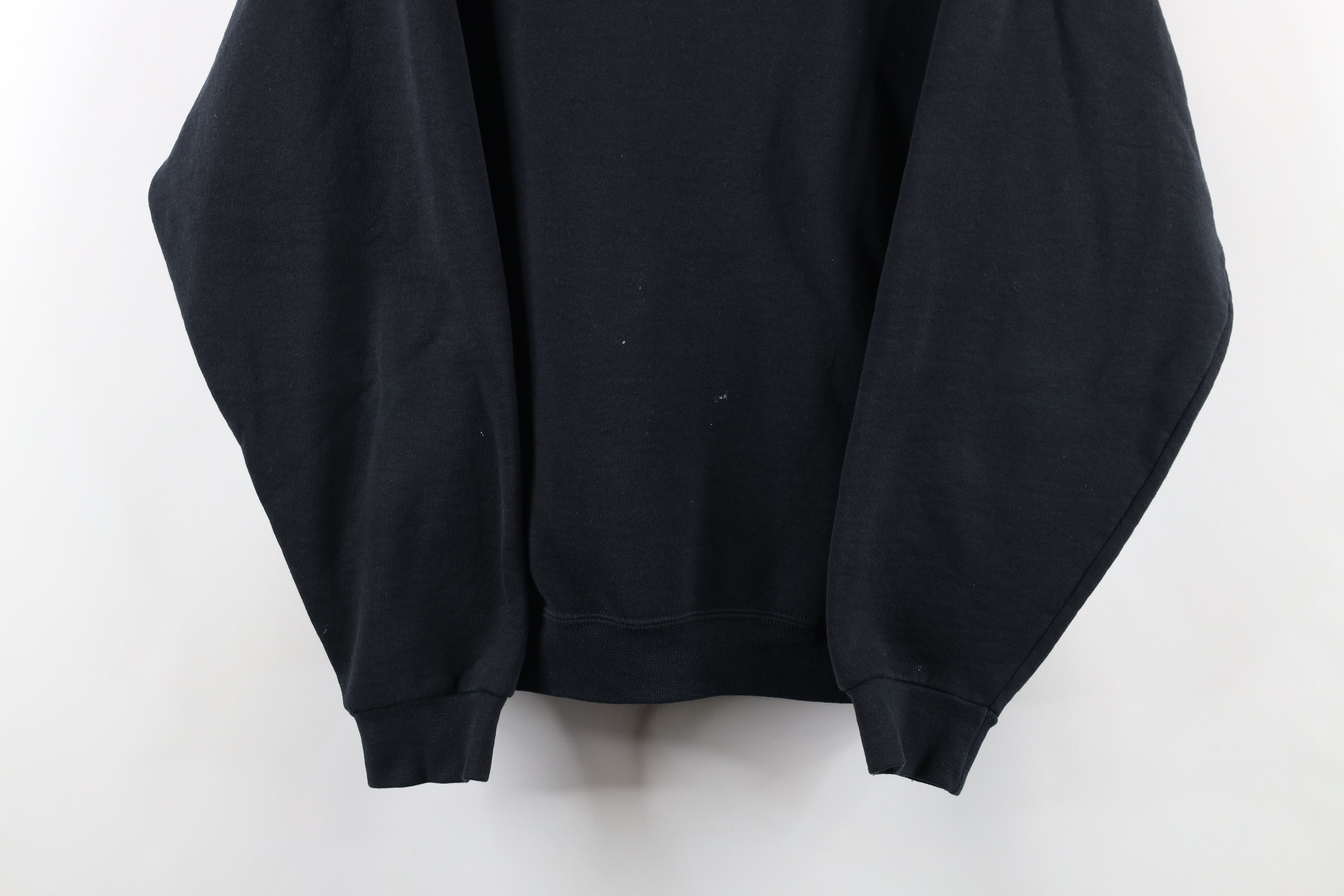 Russell Athletic × Vintage Vintage 90s Russell Athletic Blank Crewneck Sweatshirt Black Size US XL / EU 56 / 4 - 3 Thumbnail