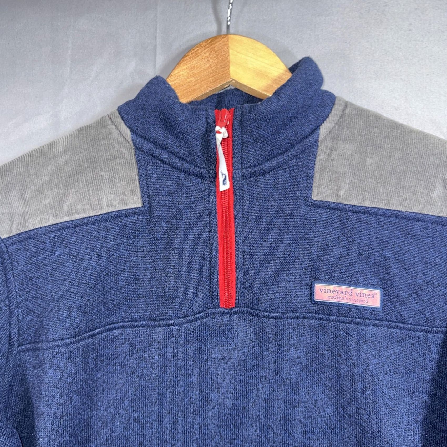 Vineyard Vines Vineyard Vines Sweatshirt Mens Small Blue Gray Quarter Zip Fleece Pullover Logo Size US S / EU 44-46 / 1 - 3 Thumbnail