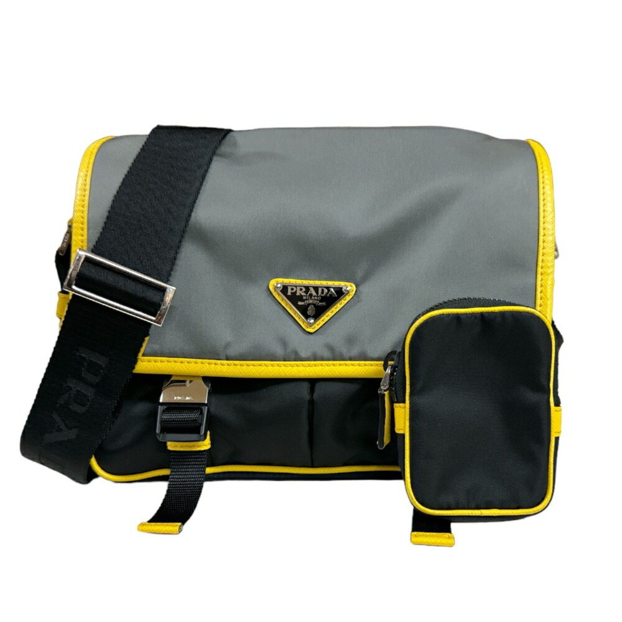 Prada Prada Shoulder Bag Nylon 2VD769 Black Men's PRADA Size ONE SIZE - 1 Thumbnail