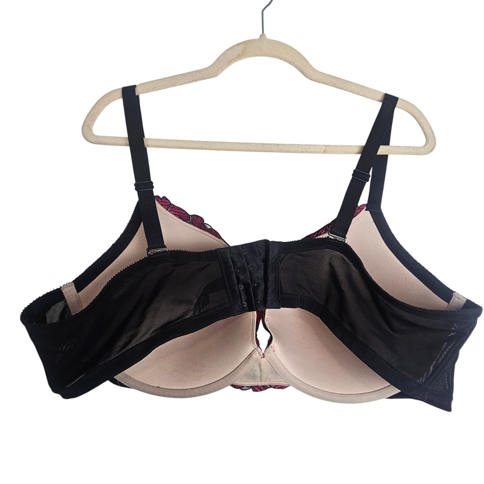 Corridor Torrid Womens Embroidered Push-Up Padded Plunge Bra 42DD Size 42" / US 20 - 5 Thumbnail