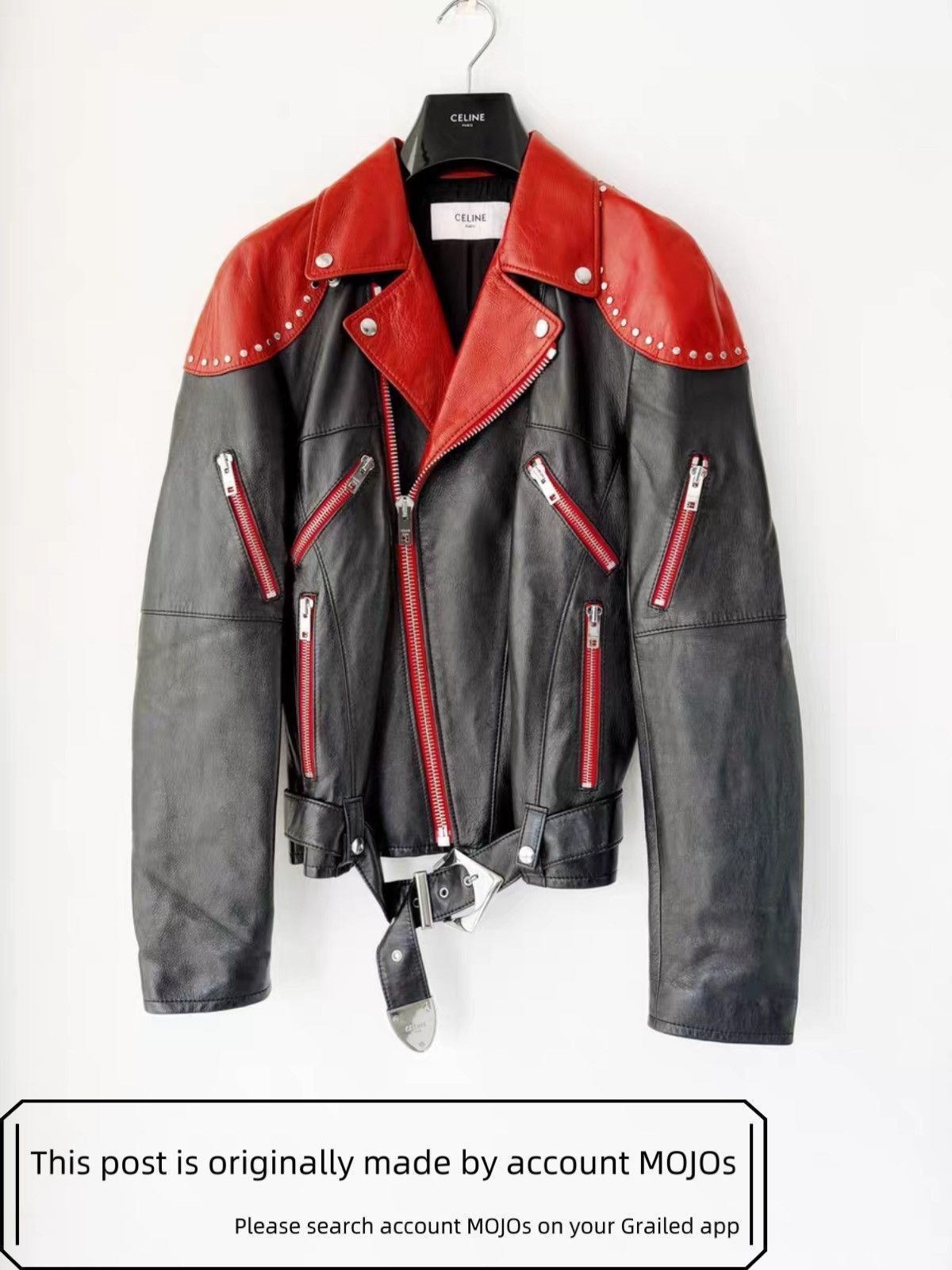 Celine × Hedi Slimane Celine Motorcycle Leather Jacket 19SS | Grailed