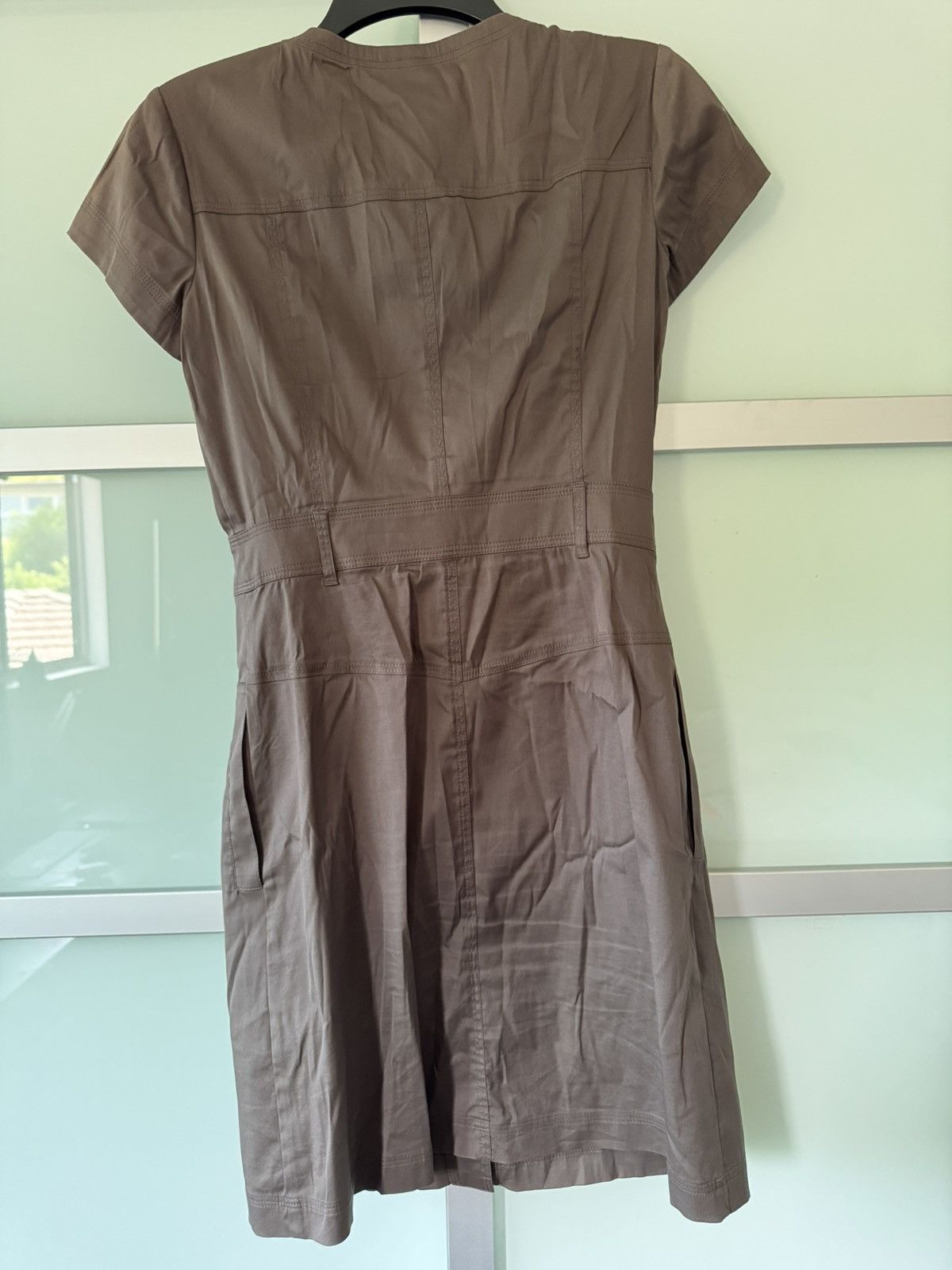 Theory Theory Olive Green Dress Size XS / US 0-2 / IT 36-38 - 3 Thumbnail