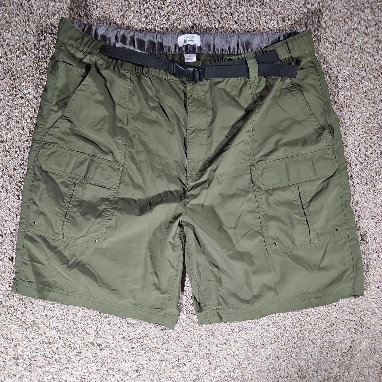 Croft & Barrow Croft & barrow Men's 44 Quick Dry Cargo Shorts Nylon Belted Size US 44 / EU 60 - 1 Thumbnail