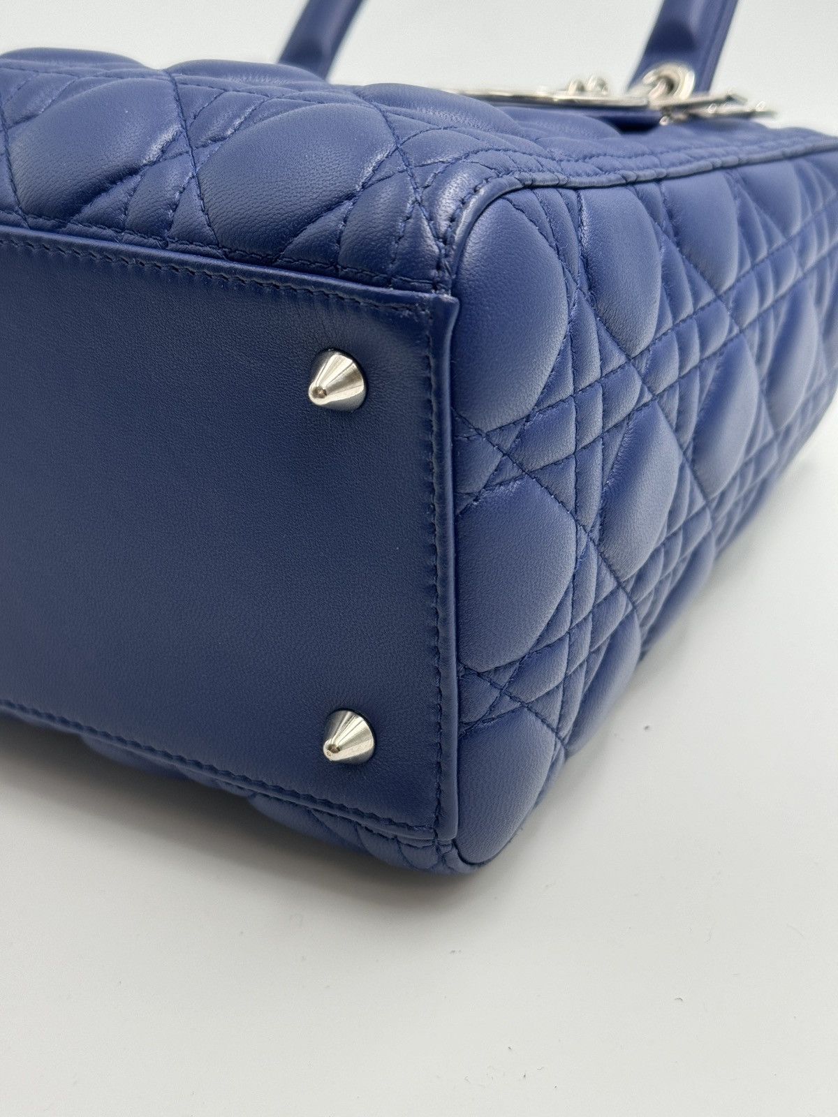 Christian Dior Monsieur Lady Dior medium size handbag blue Size ONE SIZE - 12 Thumbnail