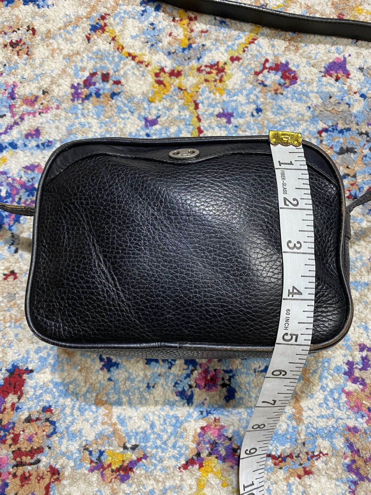 Celine × Vintage Vintage Celine Black Mini Crossbody Box Zipper Bag Size ONE SIZE - 16 Thumbnail
