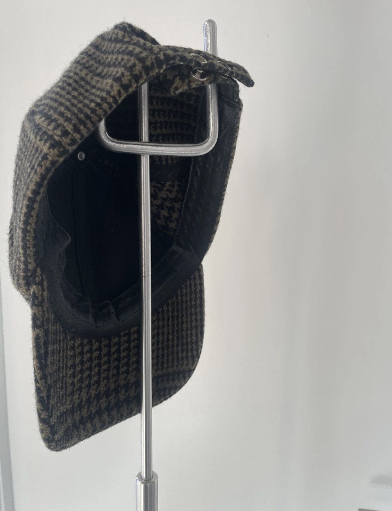 Dries Van Noten Dries van noten wool houndstooth baseball cap hat Size ONE SIZE - 2 Thumbnail