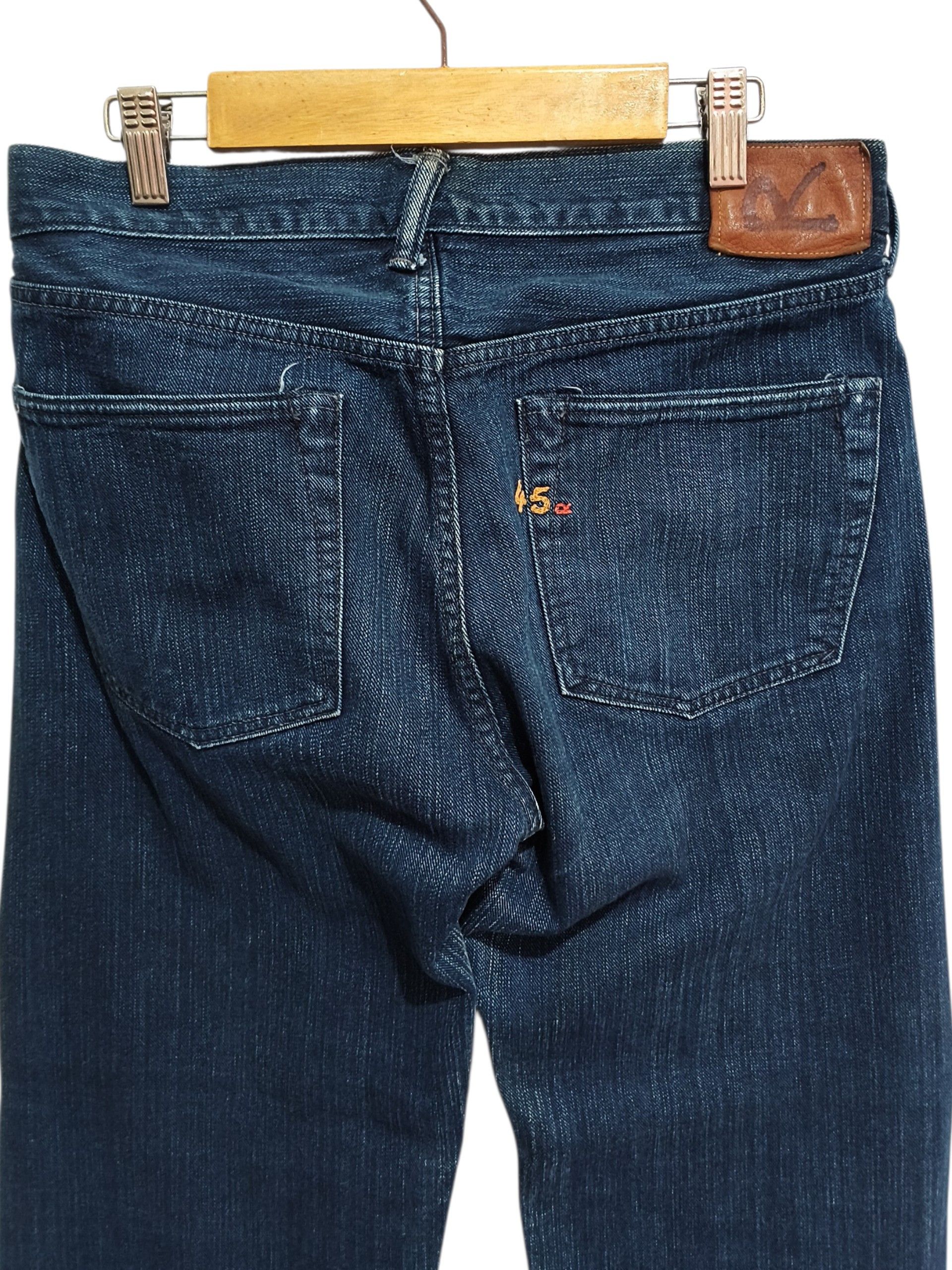 45rpm 🔥Vintage Archival 00s 45Rpm Blue Indigo Buttonfly Jeans Size US 29 - 6 Thumbnail