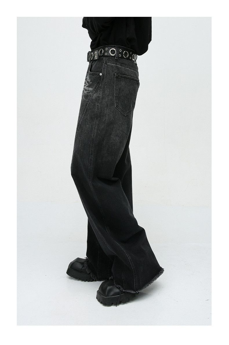 Japanese Brand Street retro patchwork loose washed jeans Size US 32 / EU 48 - 5 Thumbnail