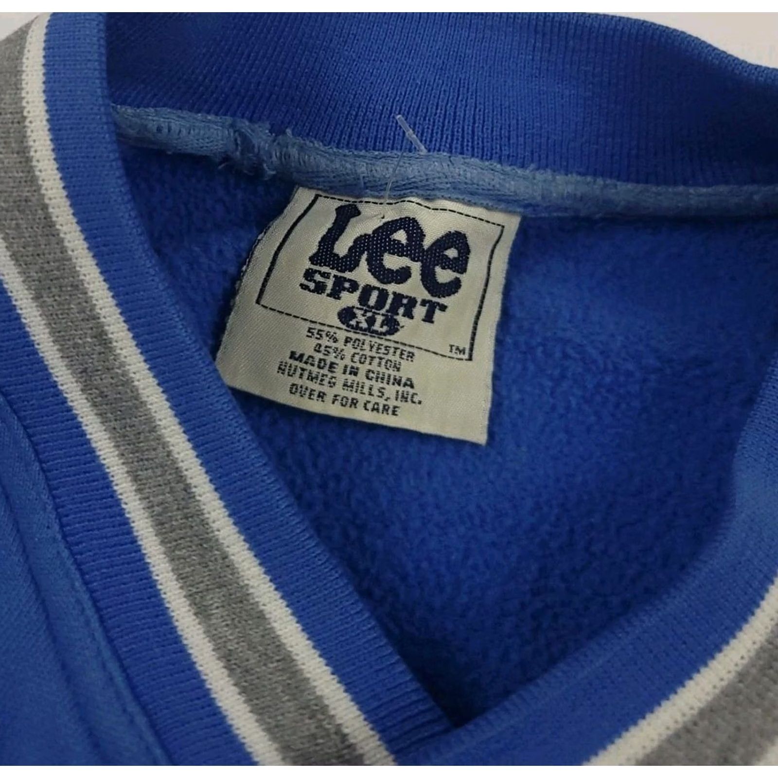 Lee VINTAGE Lee Sport Shirt Mens XL Blue 90s Detroit Lions Embroidered Sweatshirt NFL Nutmeg Rare Size US XL / EU 56 / 4 - 5 Thumbnail