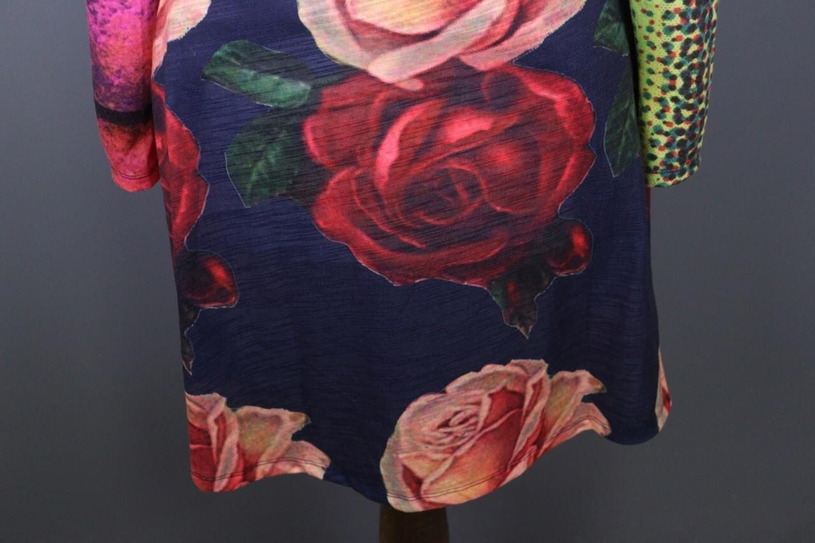 Desigual Desigual Multicolor Floral Bodycon A-Line Mini Dress Size L Size L / US 10 / IT 46 - 12 Thumbnail