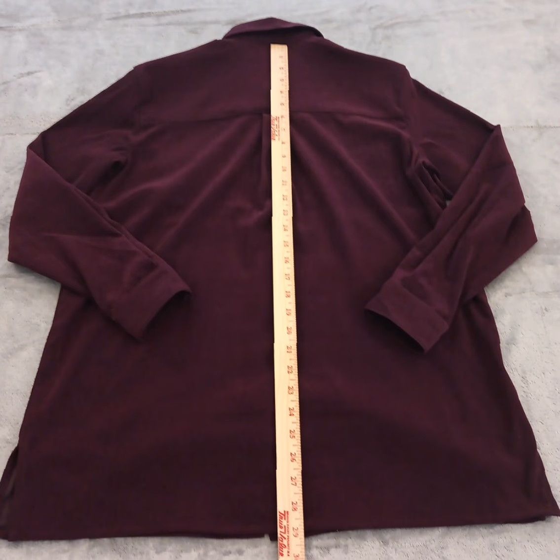 Madison Max & Madison Shirt Womens Small Purple Microfiber Long Sleeve Button Up Pockets Size S / US 4 / IT 40 - 5 Thumbnail
