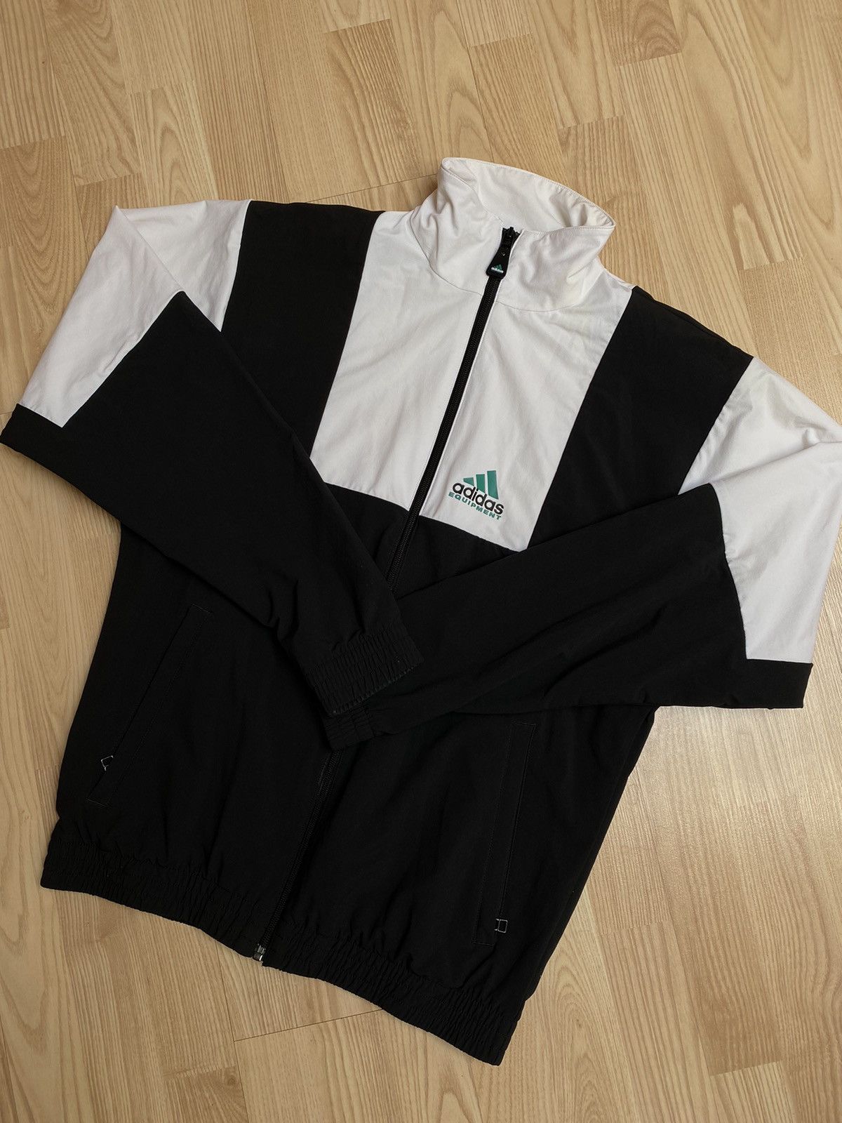 Adidas × Vintage Adidas Equipment Logo Track Jacket Zip Size S Size US S / EU 44-46 / 1 - 2 Thumbnail