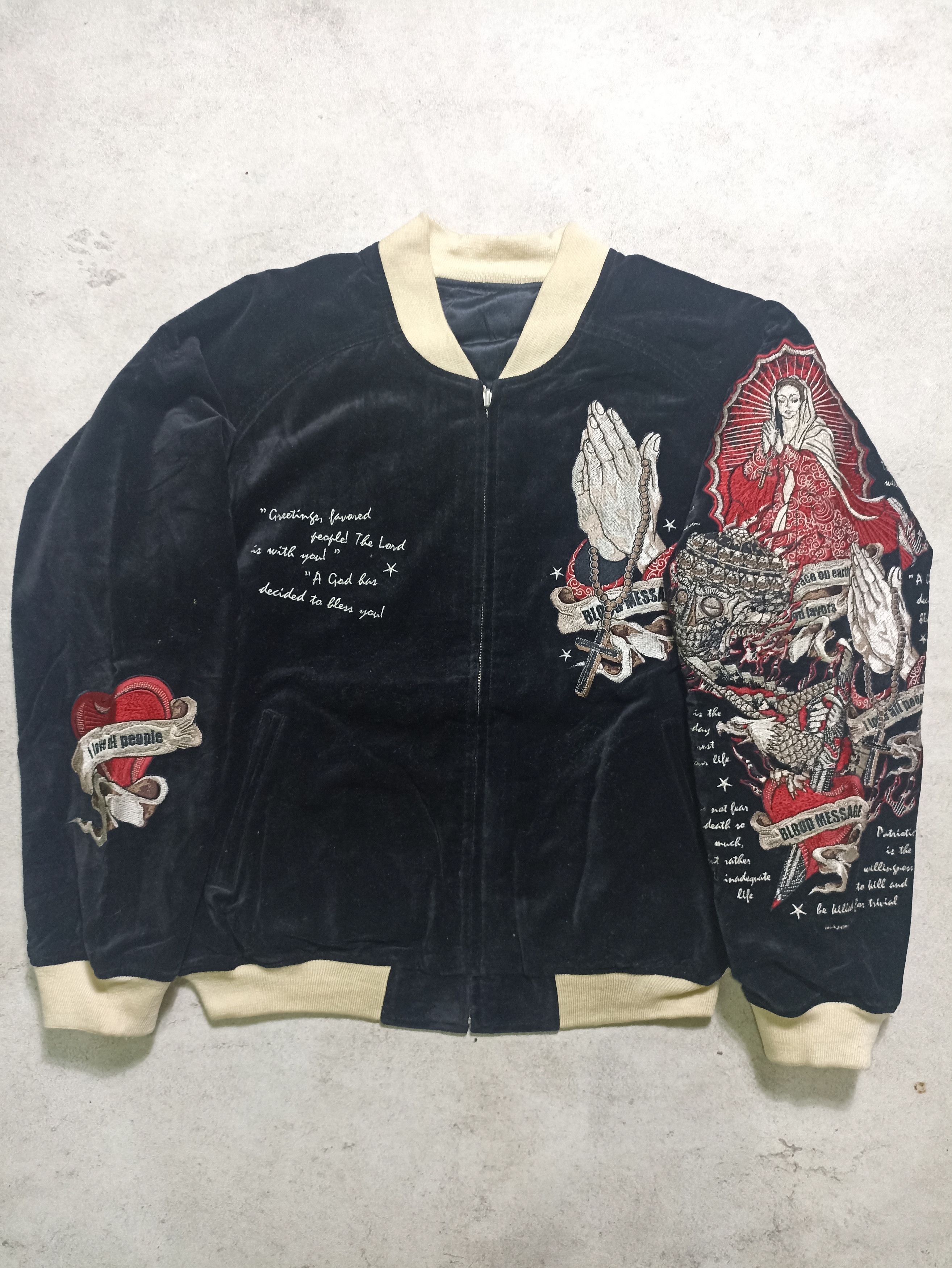 Tedman Tedman Blood Message Japanese japan chicano Maria punk Size US XL / EU 56 / 4 - 1 Thumbnail