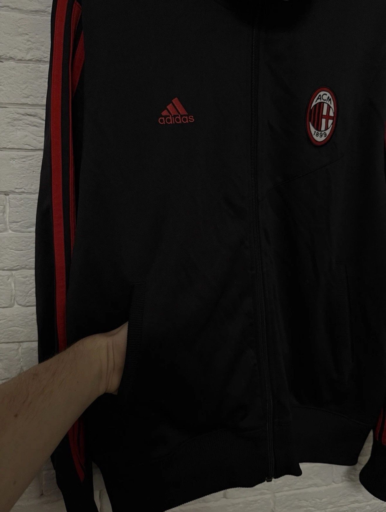 Adidas Vintage AC Milan 2008 Track Jacket Football Asia Market Item Size US XL / EU 56 / 4 - 6 Thumbnail