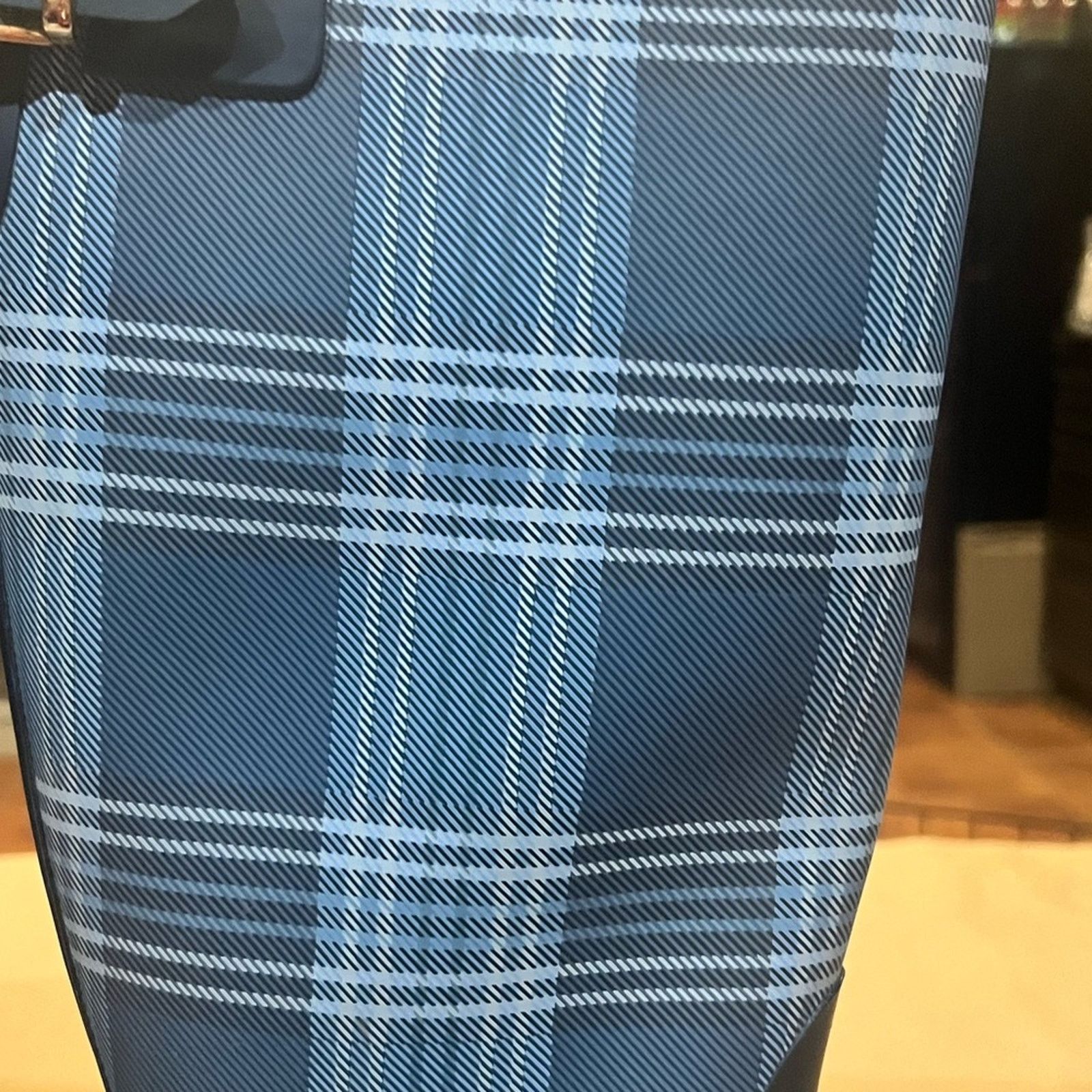 Tommy Hilfiger Tommy Hilfiger Malya2 Knee-High Rain Boots Plaid Blue Sz 10 Size US 10 / IT 40 - 7 Thumbnail