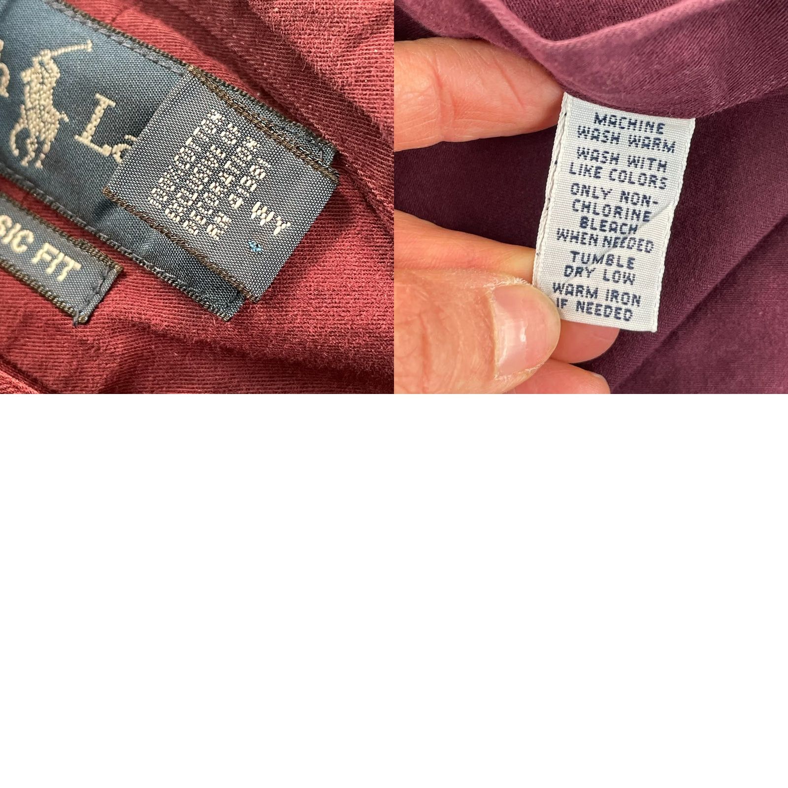 Polo Ralph Lauren Polo Ralph Lauren Oxford Shirt Men 2XL Maroon Classic Fit Pony Long Sleeve Prepp Shirt Size US XXL / EU 58 / 5 - 8 Thumbnail