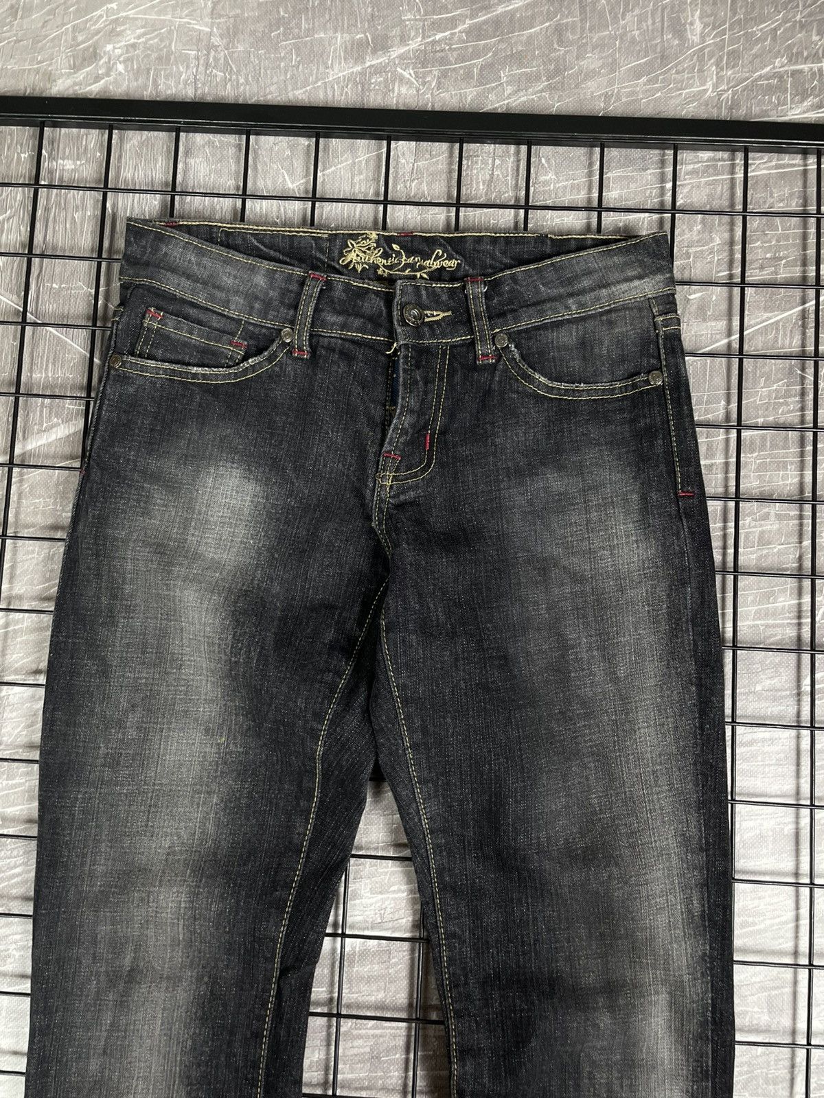If Six Was Nine 2000s Y2K Fade Bootcut Jeans Miss Sixty LGB Japanese Style Size 30" / US 8 / IT 44 - 7 Thumbnail