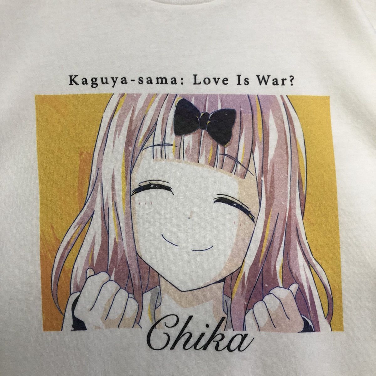 Anime × Japanese Brand KAGUYA SAMA LOVE IS WAR FUJIWARA CHIKA ANIME GRAPHIC TSHIRT Size US L / EU 52-54 / 3 - 3 Thumbnail