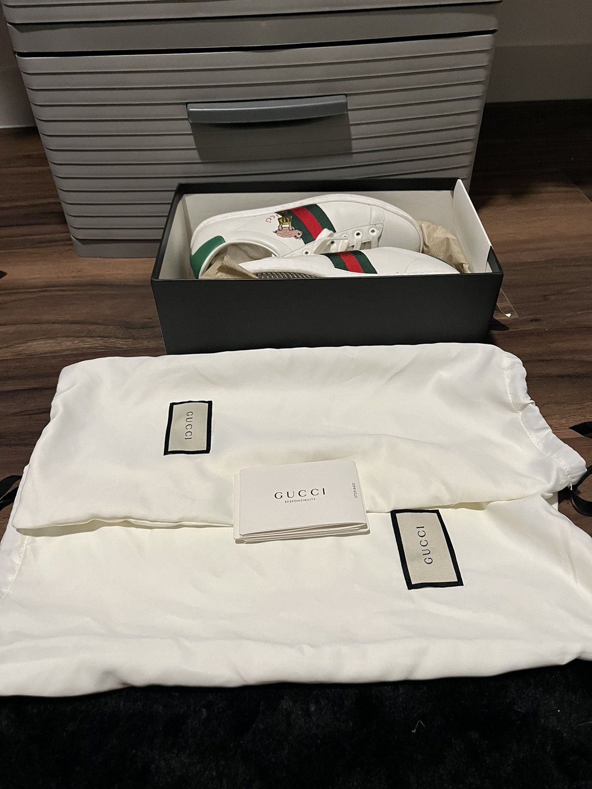 Gucci Gucci ace trainers cat and pig Size US 7 / IT 37 - 9 Thumbnail