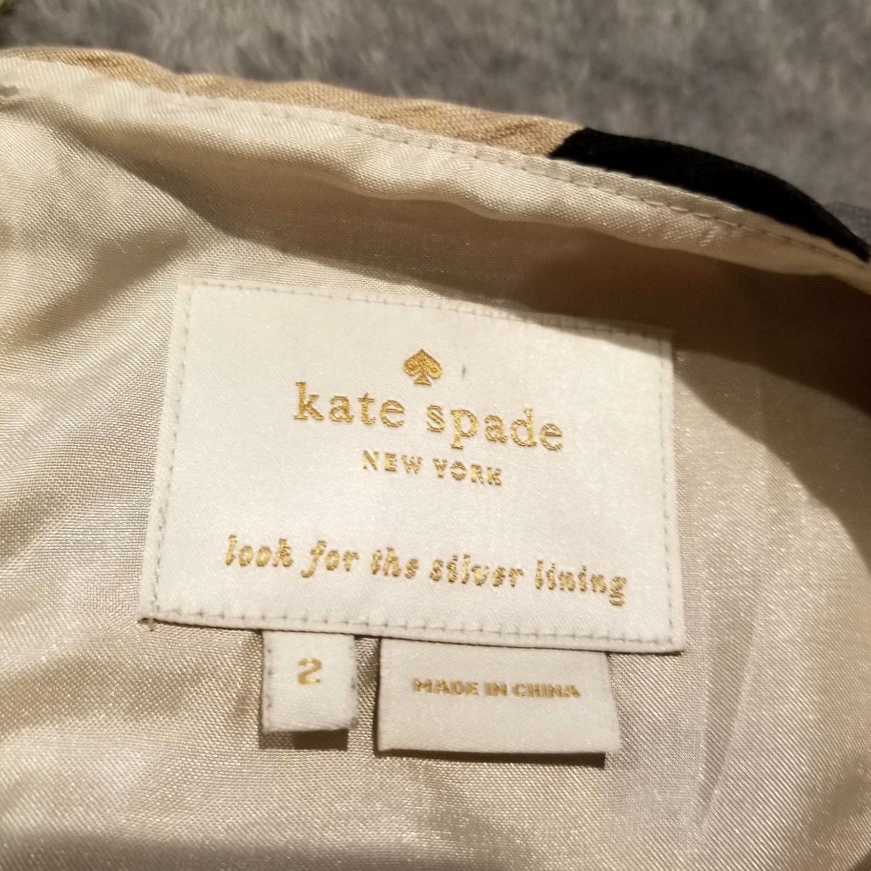 Vintage Kate Spade New York Knee-Length Sleeveless Sheath Dress Brown Size 2 Crew Neck Zip Back Vintage? No Size XS / US 0-2 / IT 36-38 - 3 Thumbnail