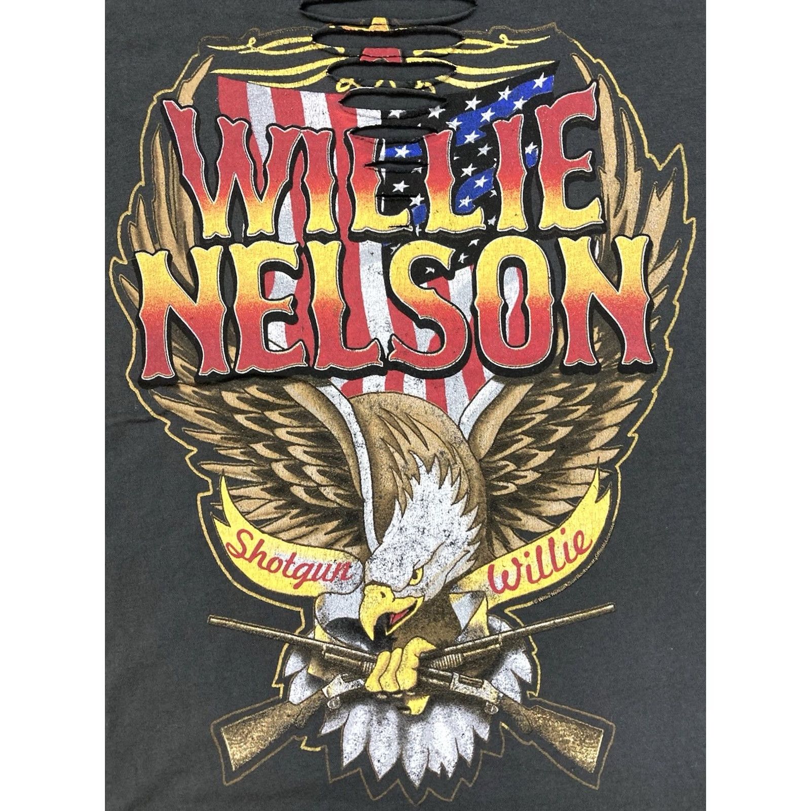 Vintage VINTAGE Willie Nelson Shotgun Willie Graphic T-shirt Women 1X Gray Music Shirt Women 1X Gray Music Size XL / US 12-14 / IT 48-50 - 2 Thumbnail
