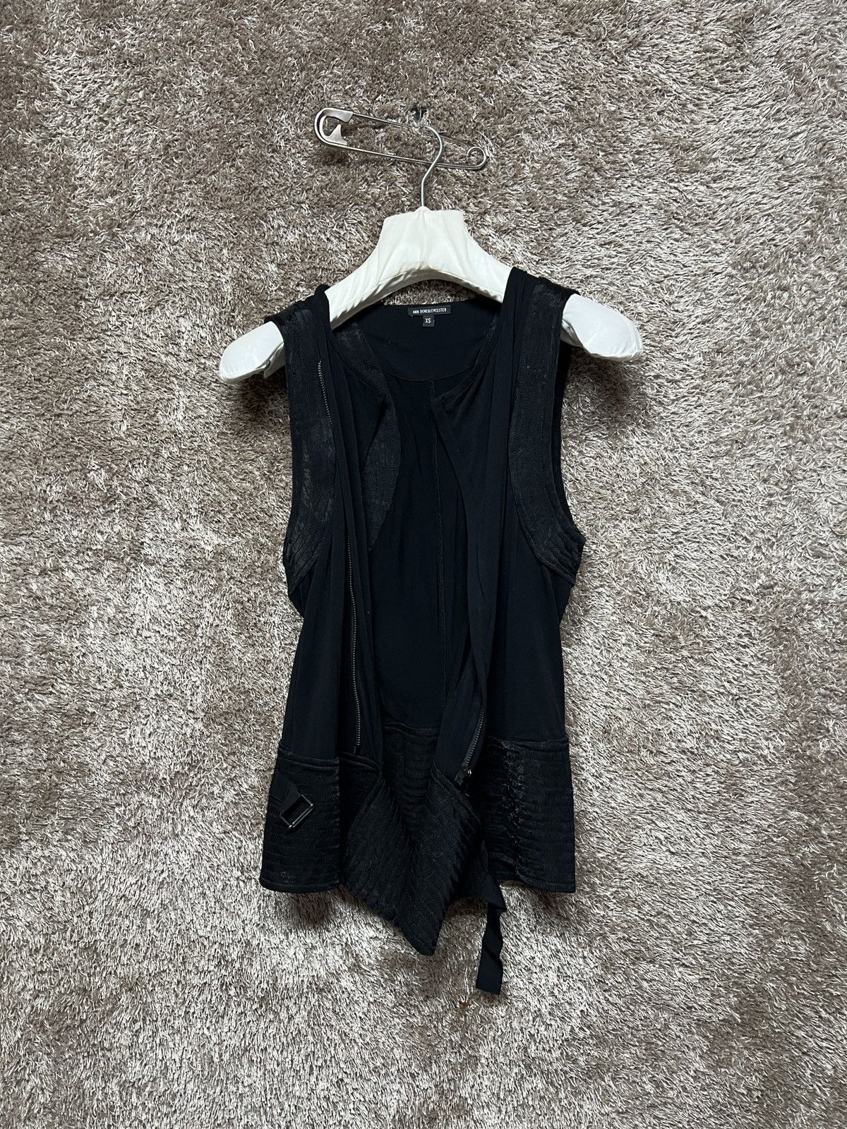 Ann Demeulemeester 16SS Spandex Vest Size US XS / EU 42 / 0 - 7 Thumbnail