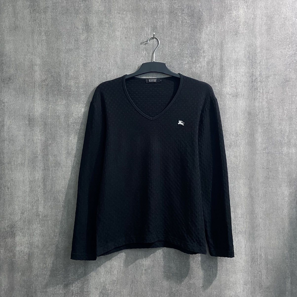 Burberry × Japanese Brand Burberry Black Label V Neck Longsleeve Size S / US 4 / IT 40 - 3 Thumbnail